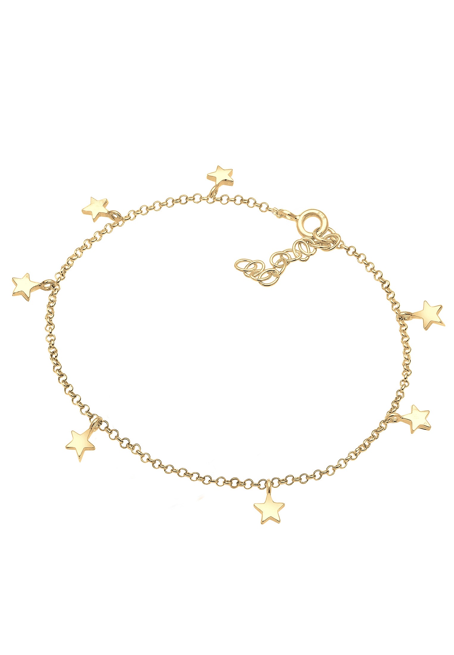 Elli Fußkette »Sterne Fußkette im Astro Style 925 Silber«