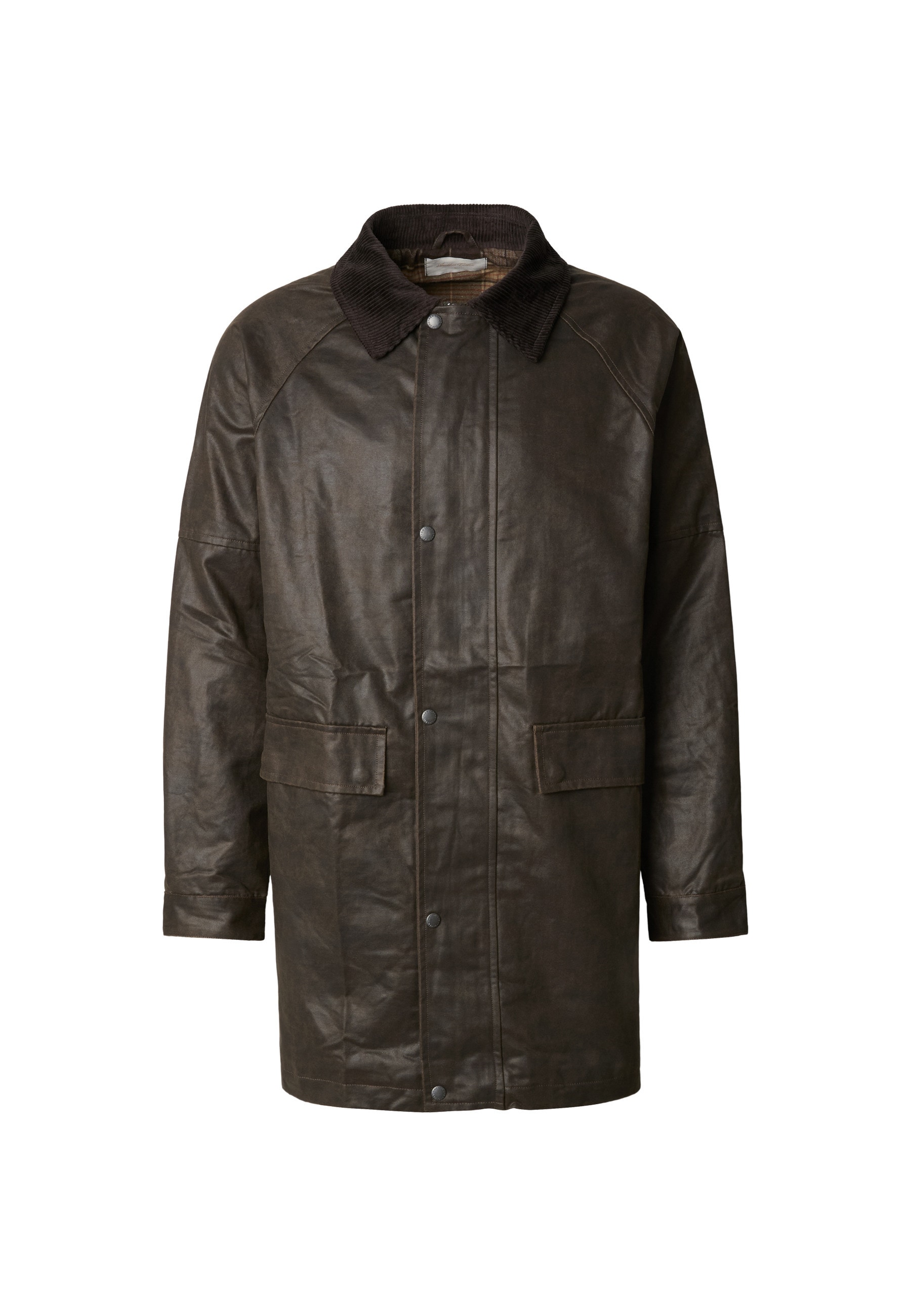 Another Cotton Lab Winterjacke "Another Cotton Lab Long Another Waxed Coat" 1 Stk. tlg. ohne Kapuze