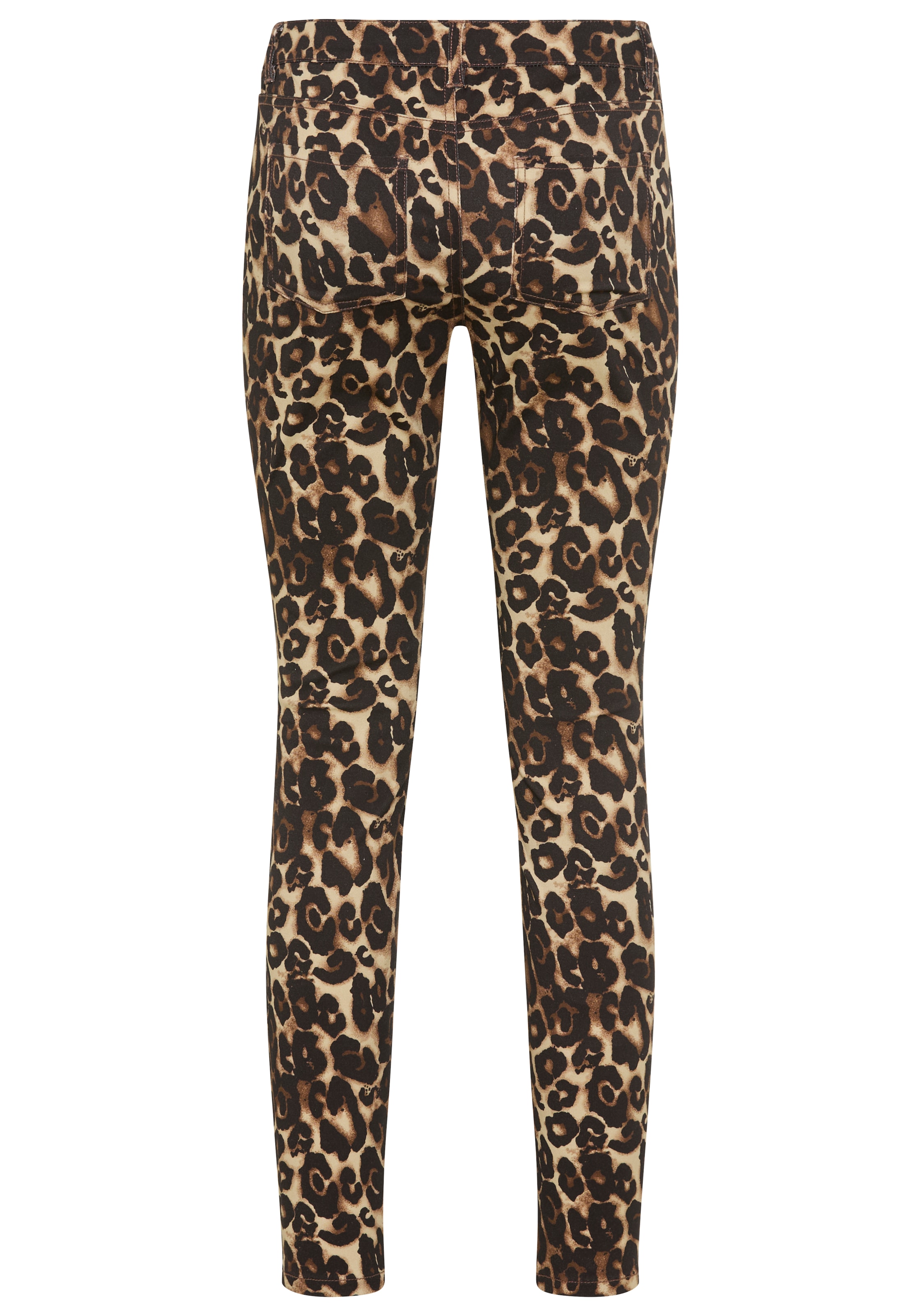 Laura Scott 5-Pocket-Hose, in modischem Leo-Print