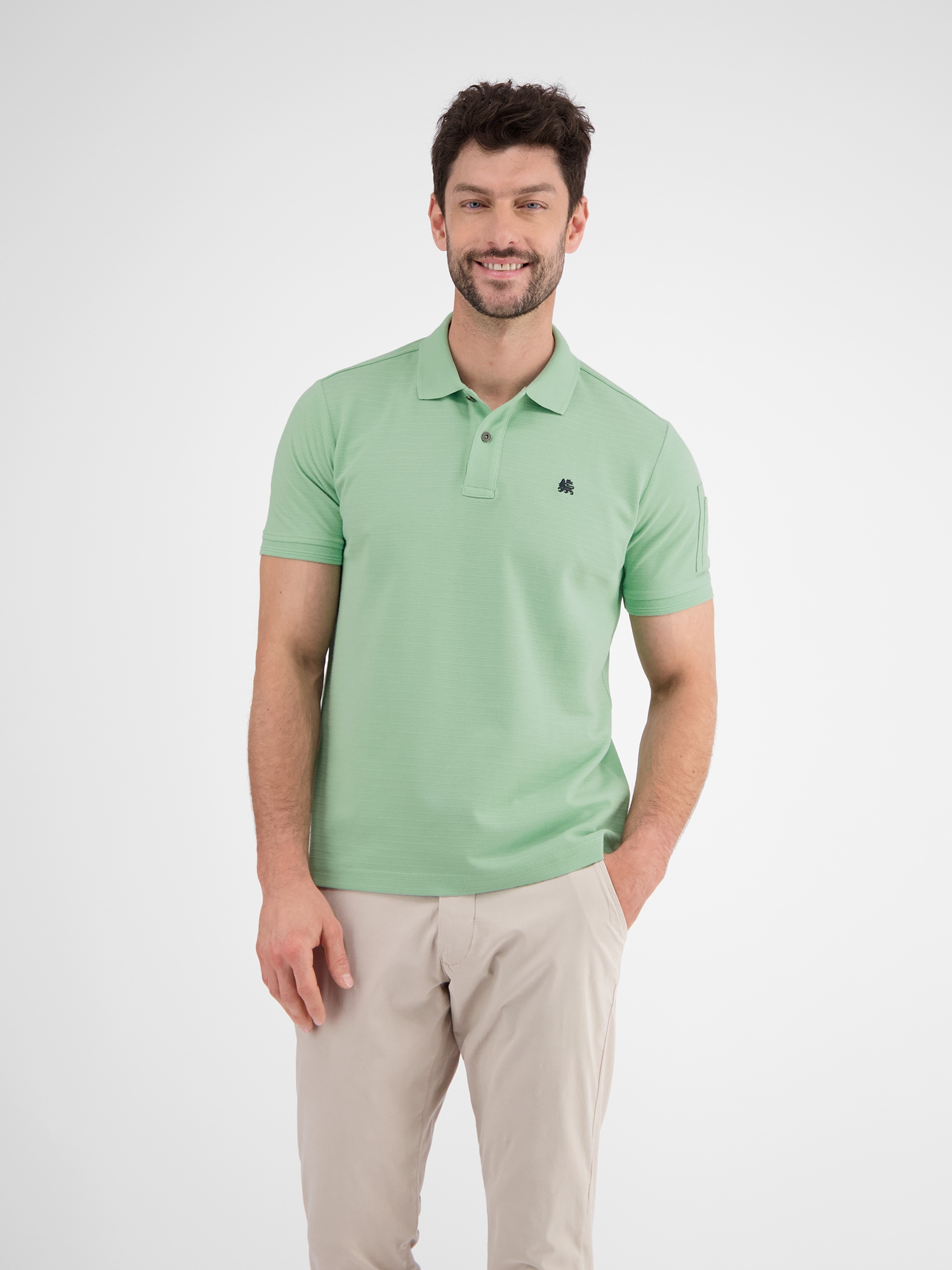 LERROS Poloshirt "LERROS Herren Poloshirt, tonal gestreift" günstig online kaufen