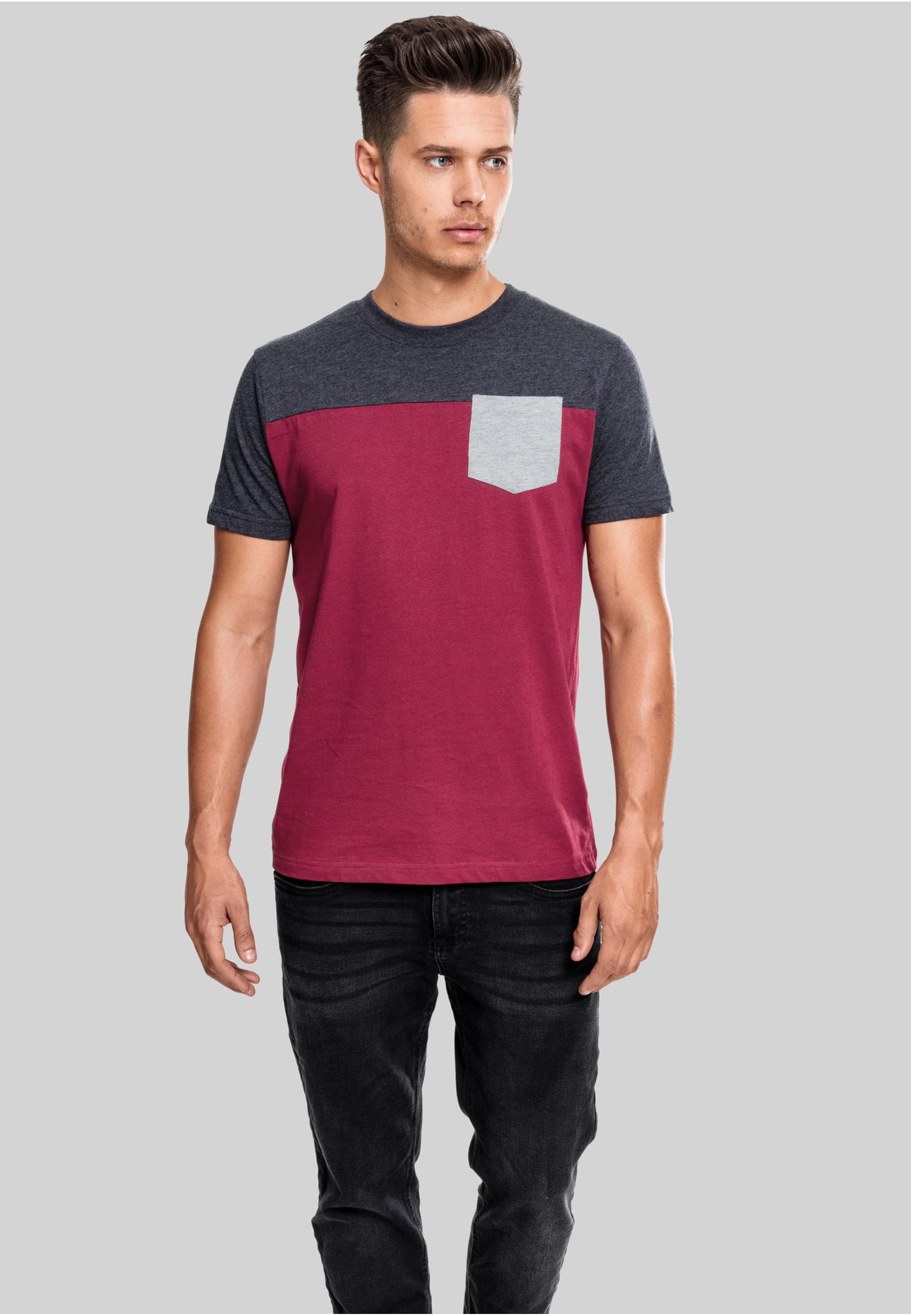 URBAN CLASSICS T-Shirt »Urban Classics Herren 3-Tone Pocket Tee«, (1 tlg.)
