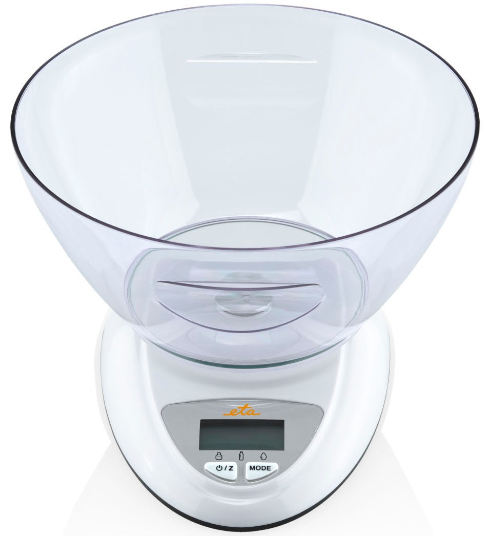 eta Küchenwaage »ETA777890000«, (1 tlg.), bis 5kg, Genauigkeit 1g, TARE, Touch-Steuerung