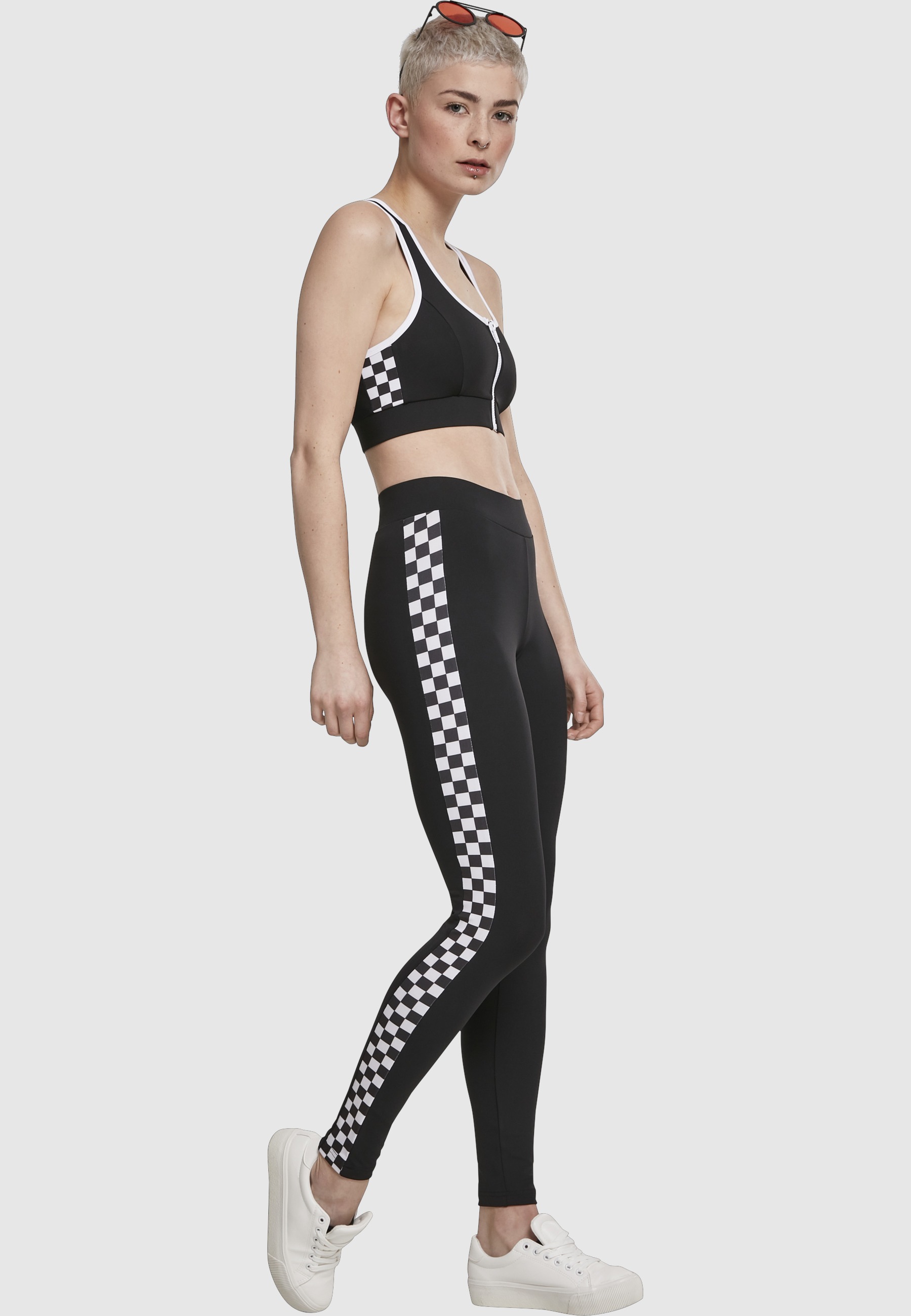 URBAN CLASSICS Leggings »Urban Classics Damen Ladies Side Check Leggings«