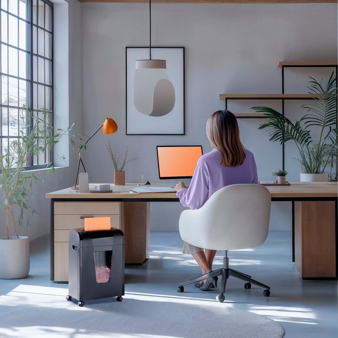 Hama Aktenvernichter »Aktenvernichter Mikroschnitt (Papier + Plastik, Korb, 10 Blatt, P5)« Mit Papierkorb, 2 x 12 mm Mini-Schnitzel, Automatik, Rücklauf