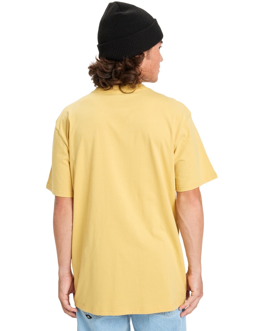 T-Shirt QUIKSILVER "Ev Mini Logo", Herren, Gr. M, gelb (rattan), Obermaterial: 70% Walkfrottier, 30% Walkfrottier;, Shirts T-Shirt