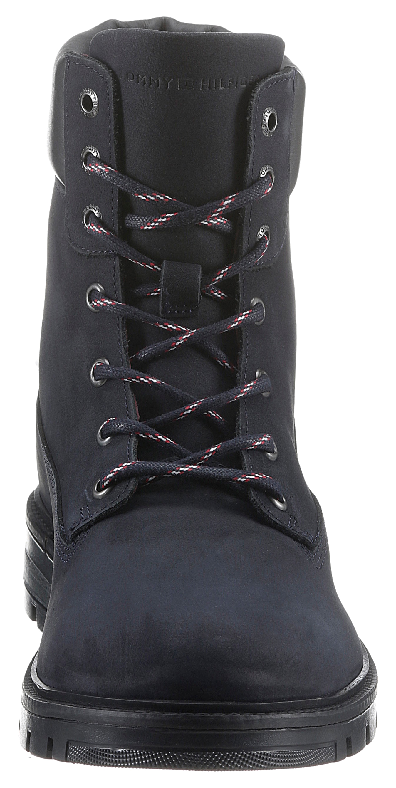 Tommy Hilfiger Schnürboots »HILFIGER PADDED NUBUCK BOOT«, mit weich gepolstertem Schaftrand