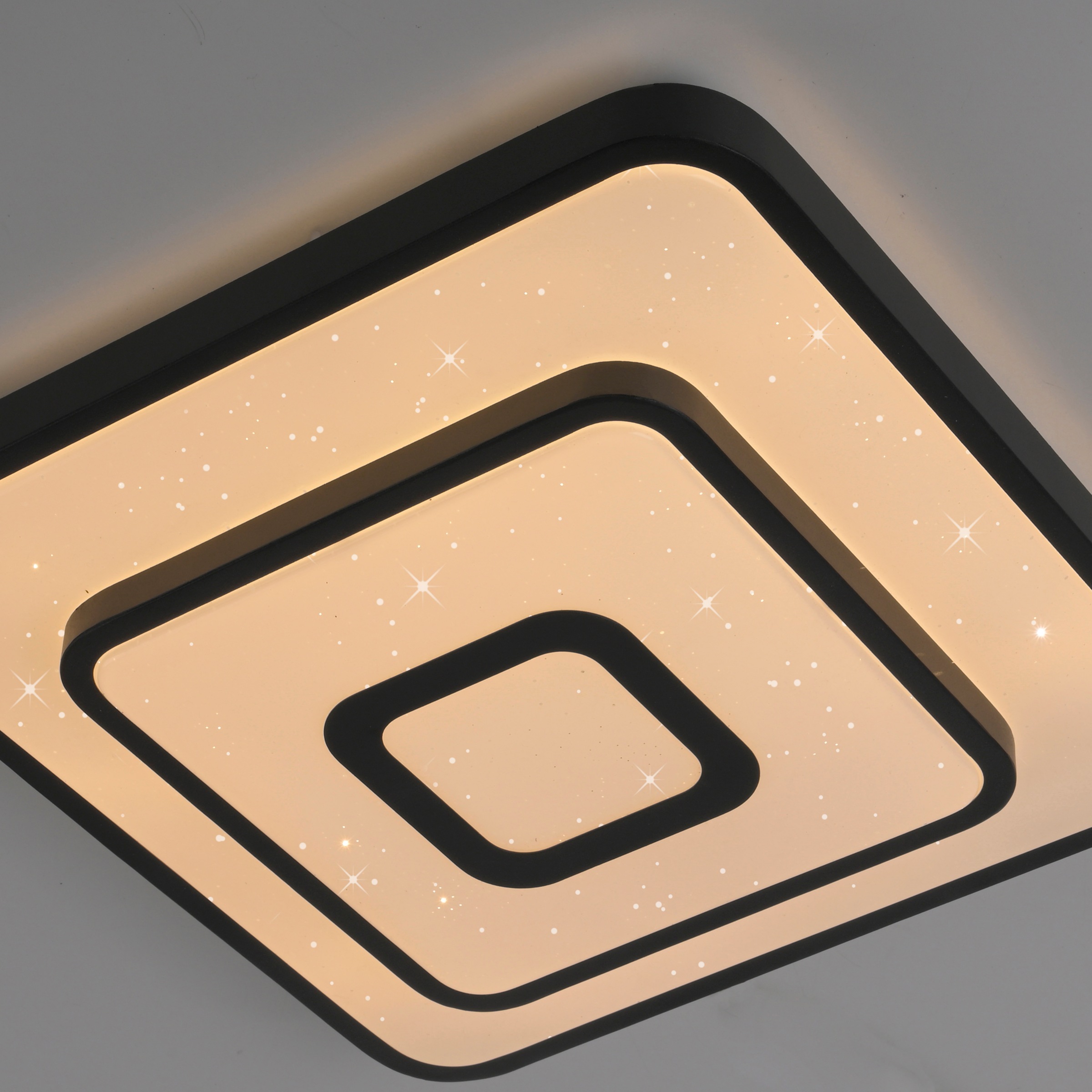 JUST LIGHT LED Deckenleuchte »TURANUS« LED-Board 1 Stk. Warmweiß Starry-Cover