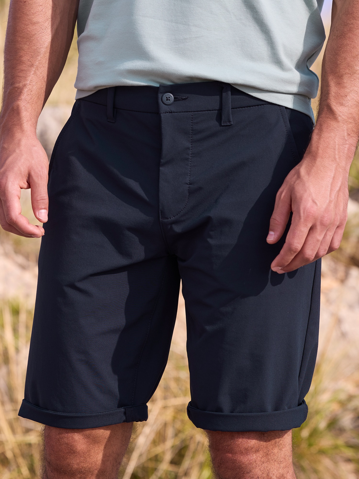 Lerros Chinoshorts "Sportliche Chino-Shorts Aus Flexiblem Nylon-Mix"