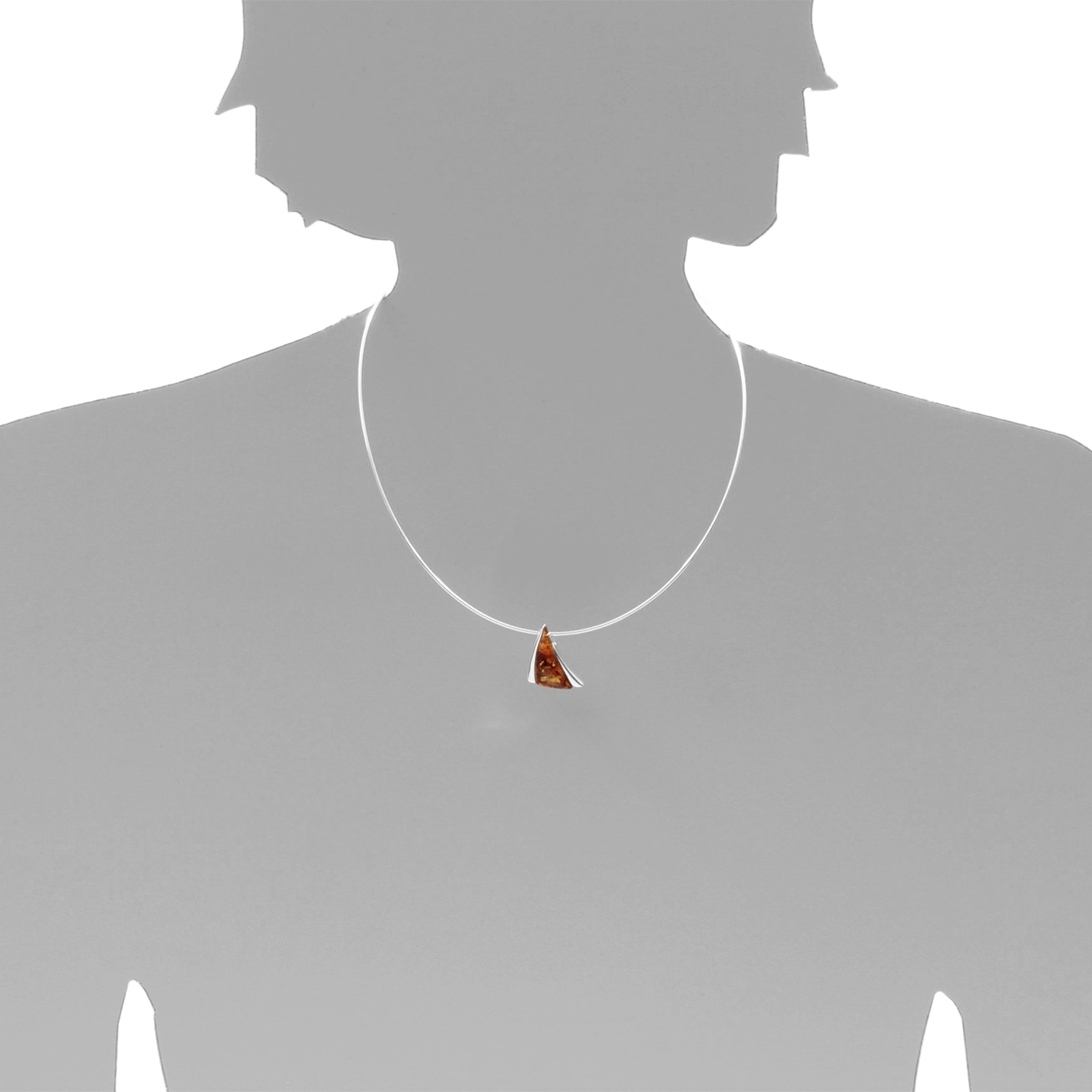 OSTSEE-SCHMUCK Kettenanhänger »- Gleiter-Imke 22 - Silber 925/000 - Bernstein«