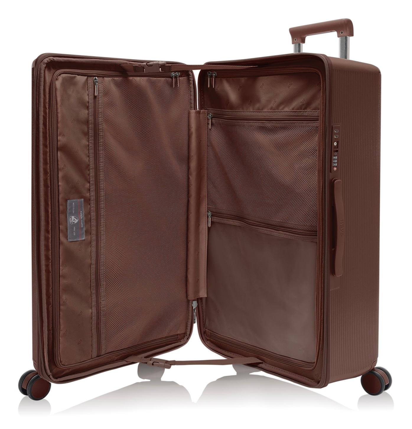 Heys Hartschalen-Trolley »Earth Tone Trunk L«, 4 Rollen, Trunk-Koffer Hartschalen-Koffer TSA-Schloss Volumenerweiterung