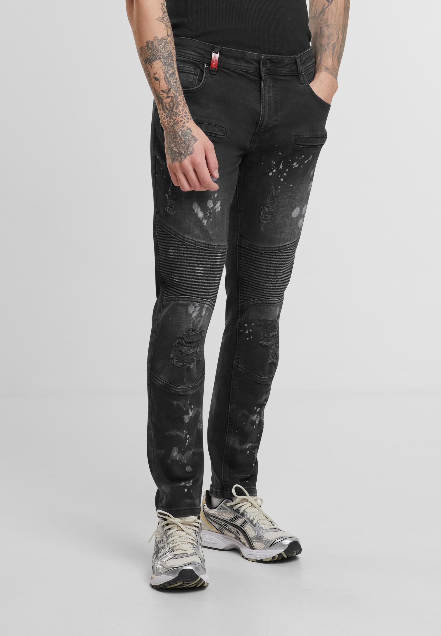 2Y Premium Bequeme Jeans »2Y Premium 2Y SANTI BIKER SLIM FIT JEANS«