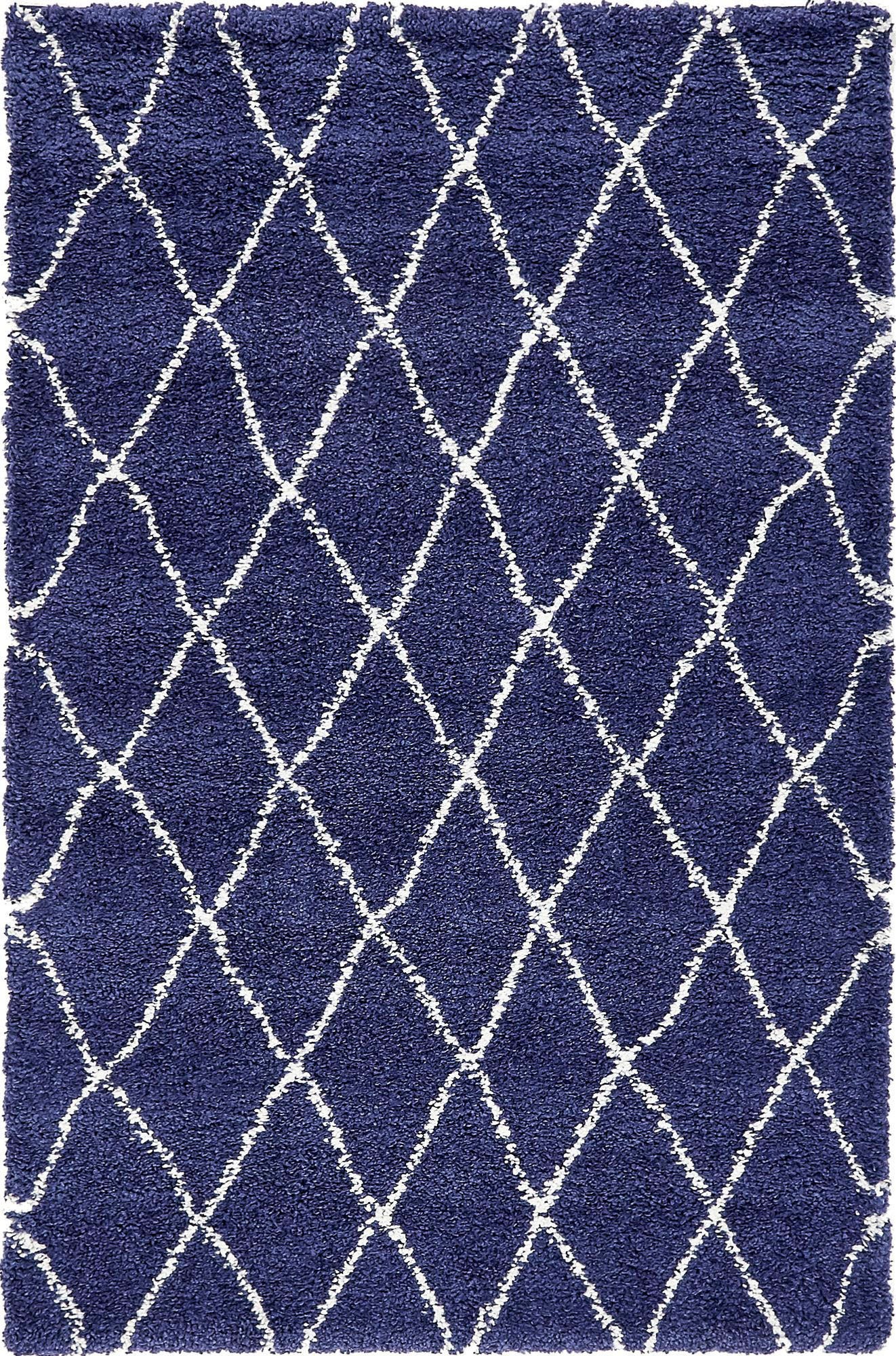 Myflair Möbel & Accessoires Hochflor-Teppich »Temara Shag Lagerräumung«, rechteckig, 51 mm Höhe, gewebt, Rauten Design, weich & kuschelig