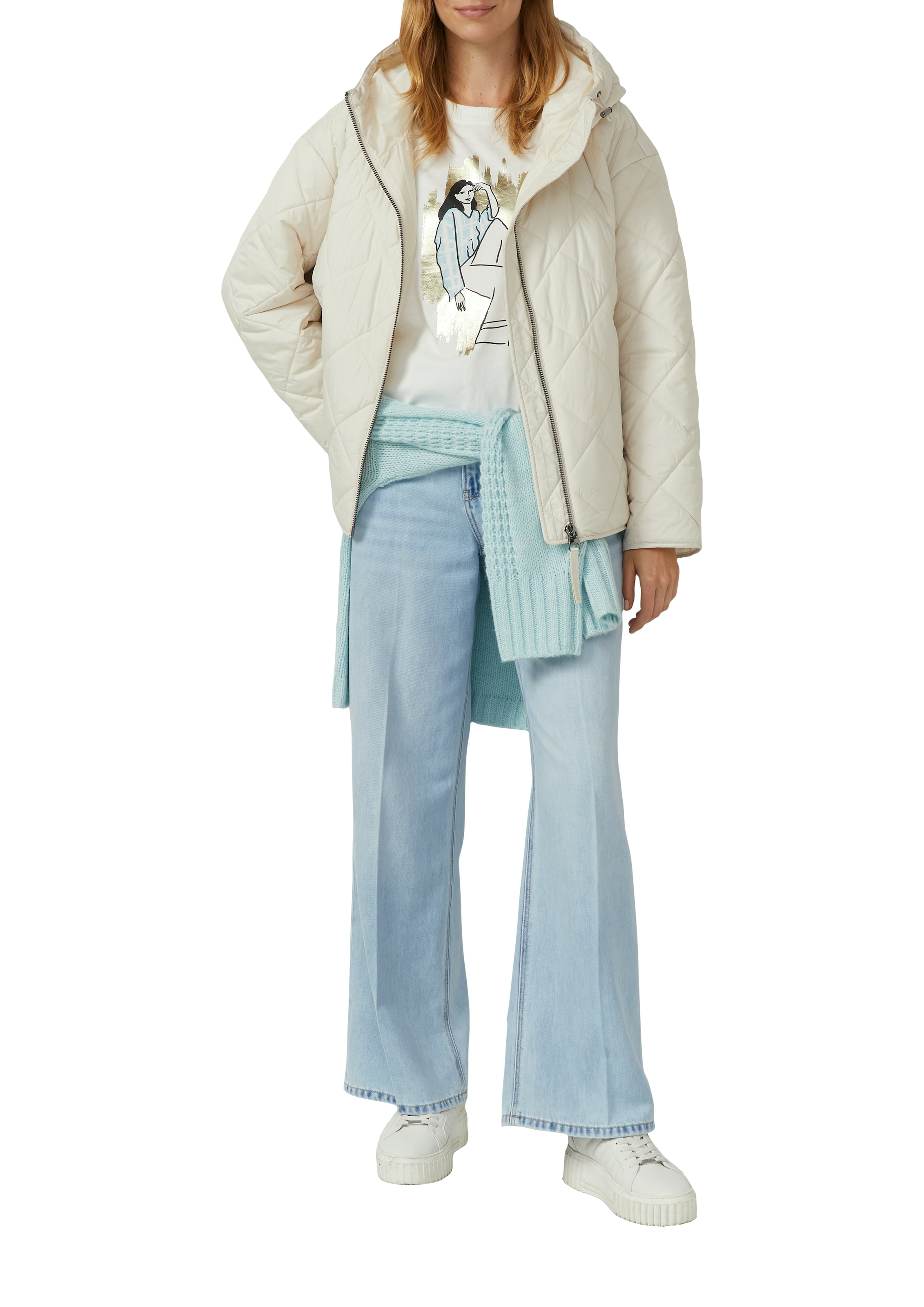 s.Oliver T-Shirt mit Flitzer-Print