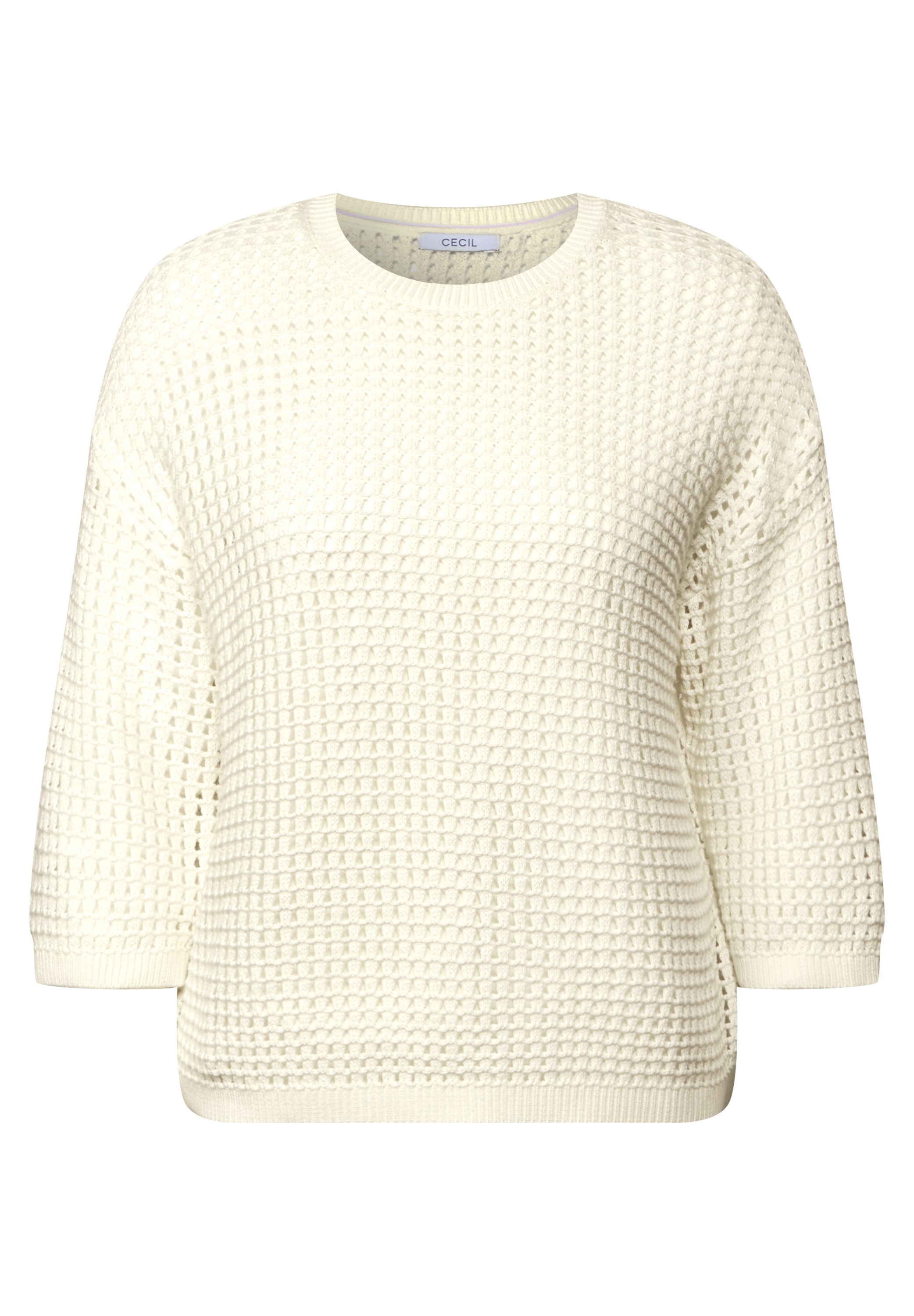 Cecil Strickpullover, in Häkel-Optik