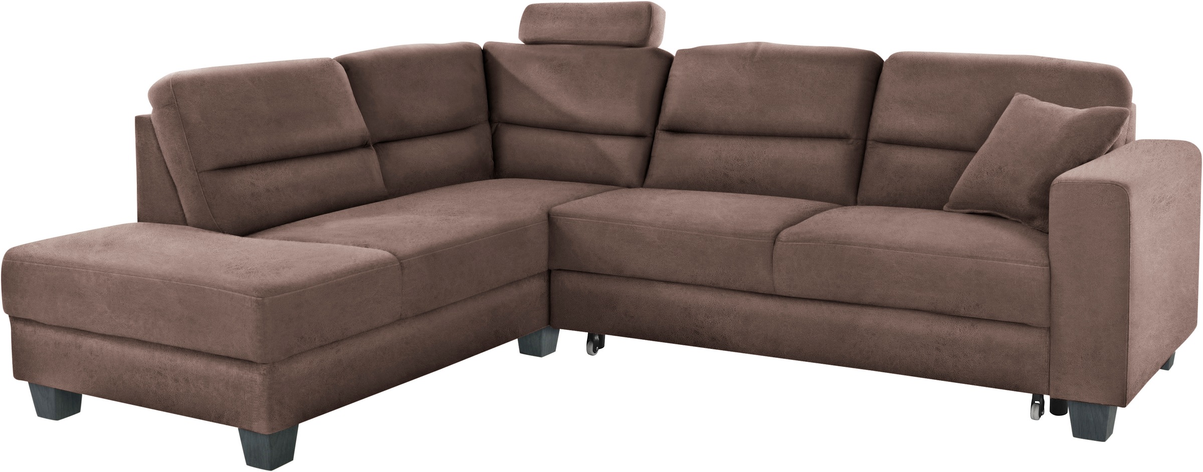 Thumbnail - TRENDMANUFAKTUR Ecksofa "Chamber, zeitlos & elegant, bequem, L-Form" inklusive einer Kopfstütze, wahlweise Schlaffunktio...