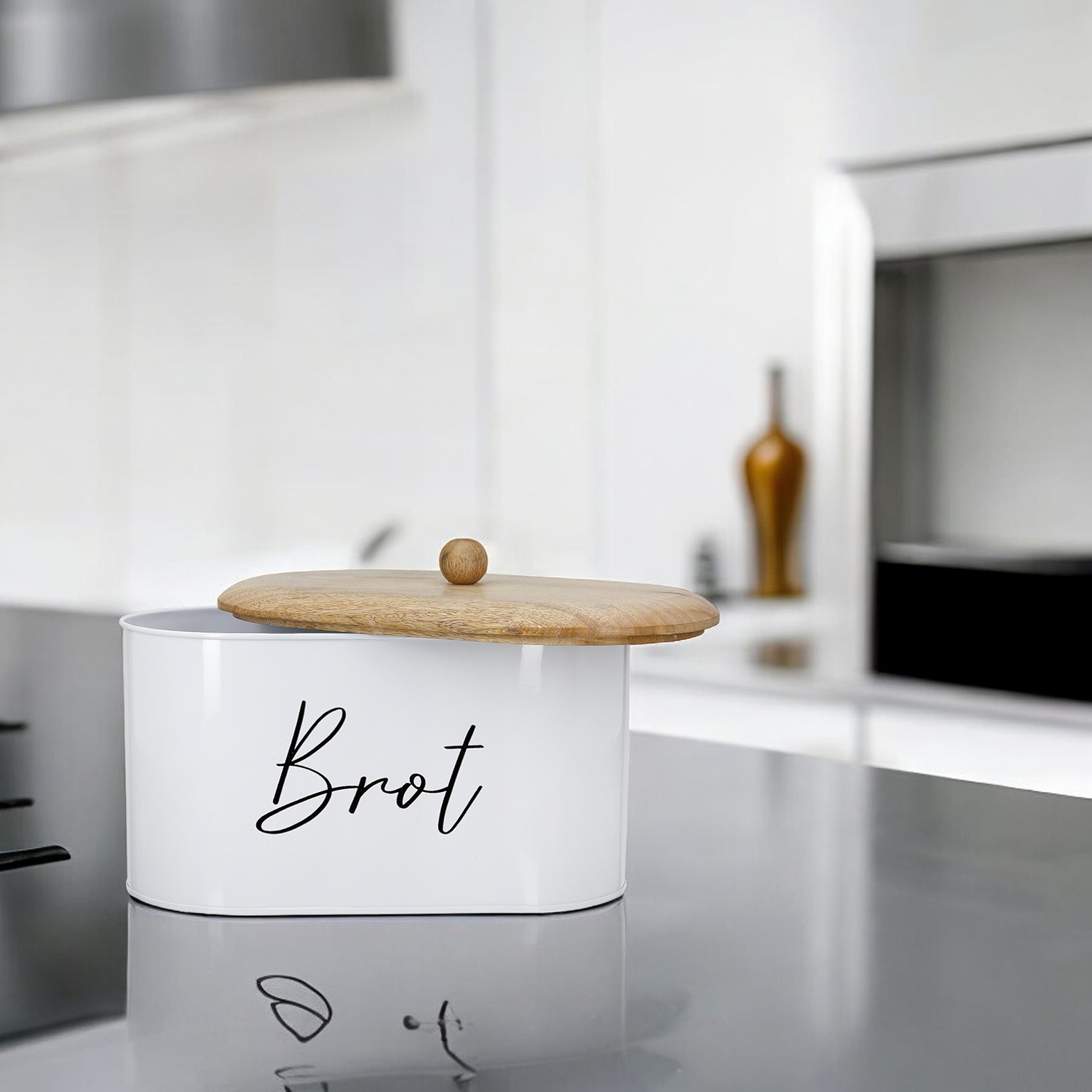 GILDE Brotkorb »Brotkasten Vita weiß H.23 cm«, (1 tlg.)