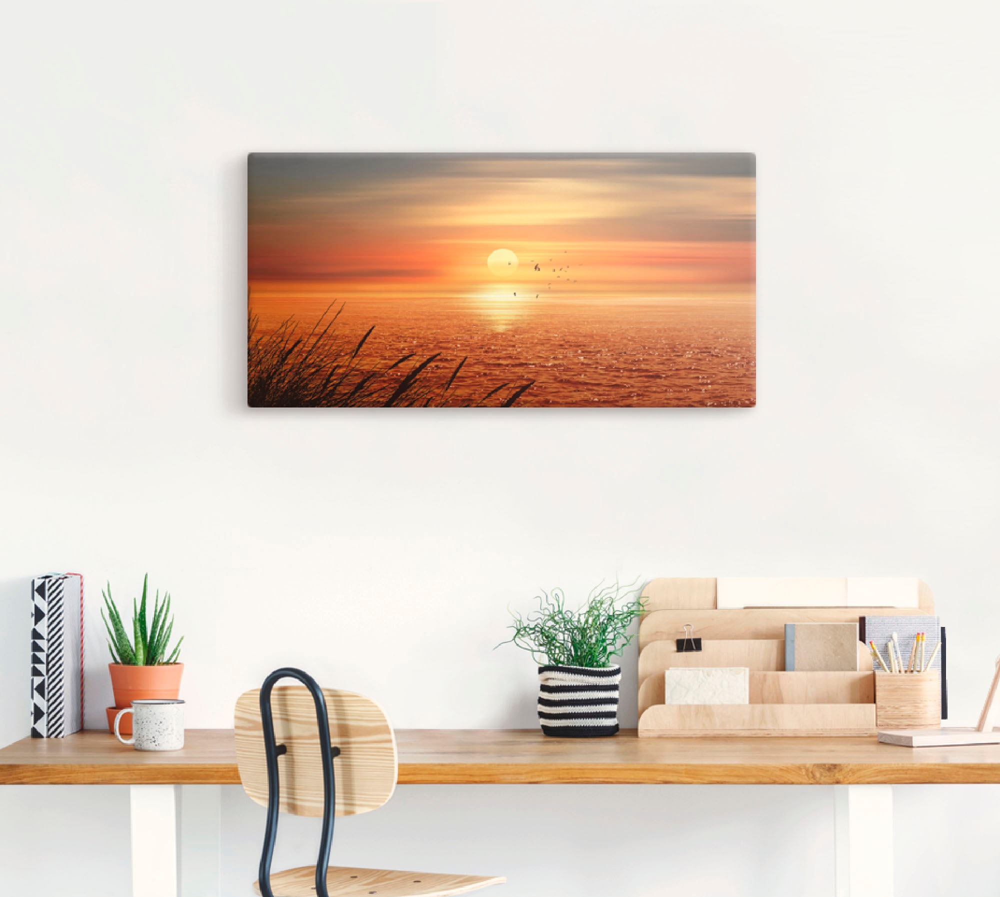 Artland "Sonnenuntergang über dem Meer" Sonnenaufgang & -untergang 1 Stk. t günstig online kaufen