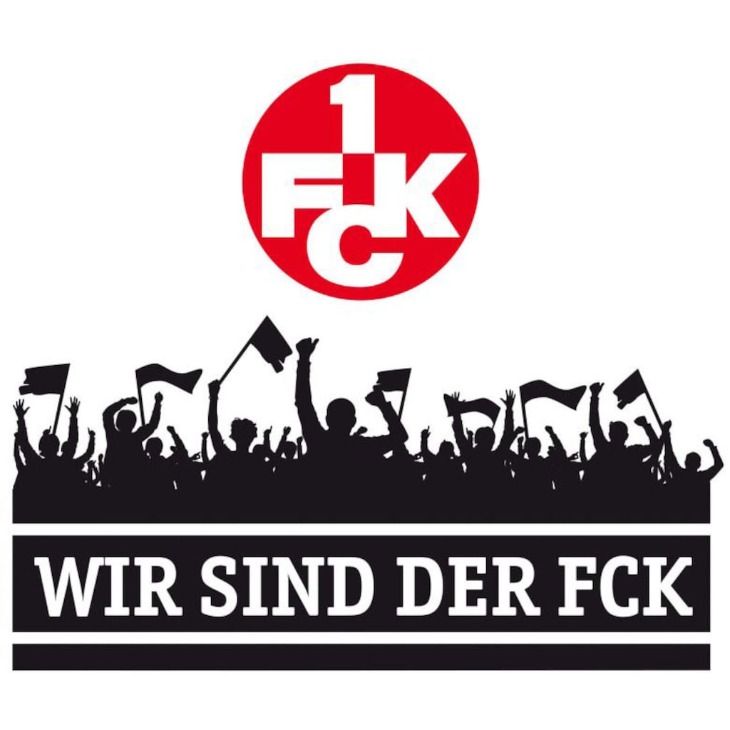 Wall-Art Wandtattoo »Wir sind der FCK mit Logo«, (1 St.), selbstklebend, entfernbar