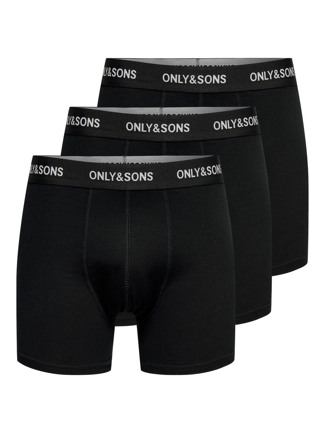 ONLY & SONS Trunk »ONSFITZ SOLID BLACK TRUNK 3PACK NOOS« Packung, 3 Stk.