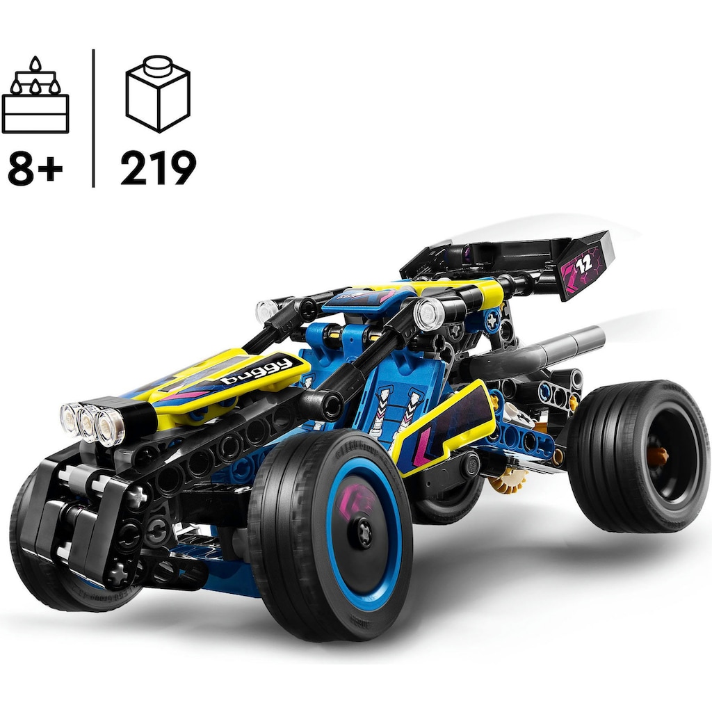 LEGO® Konstruktionsspielsteine »Offroad Rennbuggy (42164), LEGO Technic«, (219 St.), Made in Europe