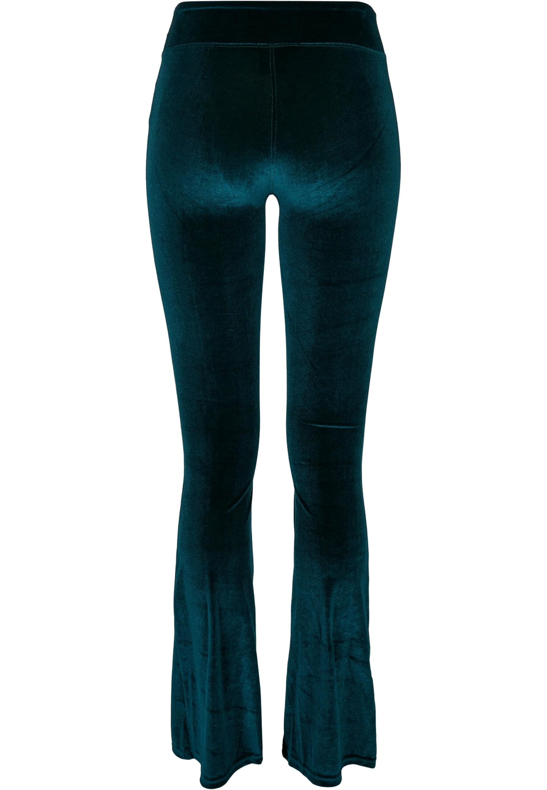 URBAN CLASSICS Leggings »Urban Classics Damen Ladies High Waist Velvet Boot Cut Leggings«, (1 tlg.)