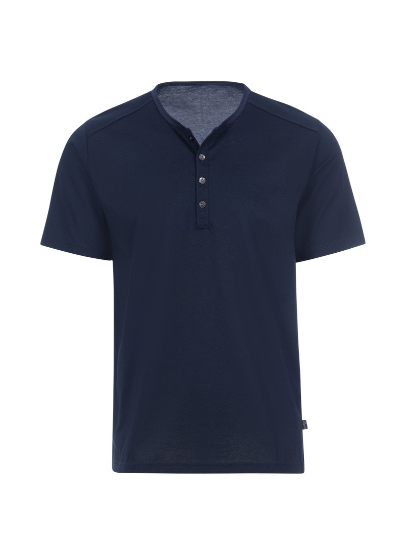 Trigema T-Shirt "TRIGEMA T-Shirt mit Knopfleiste DELUXE Baumwolle" 1 Stk. t günstig online kaufen