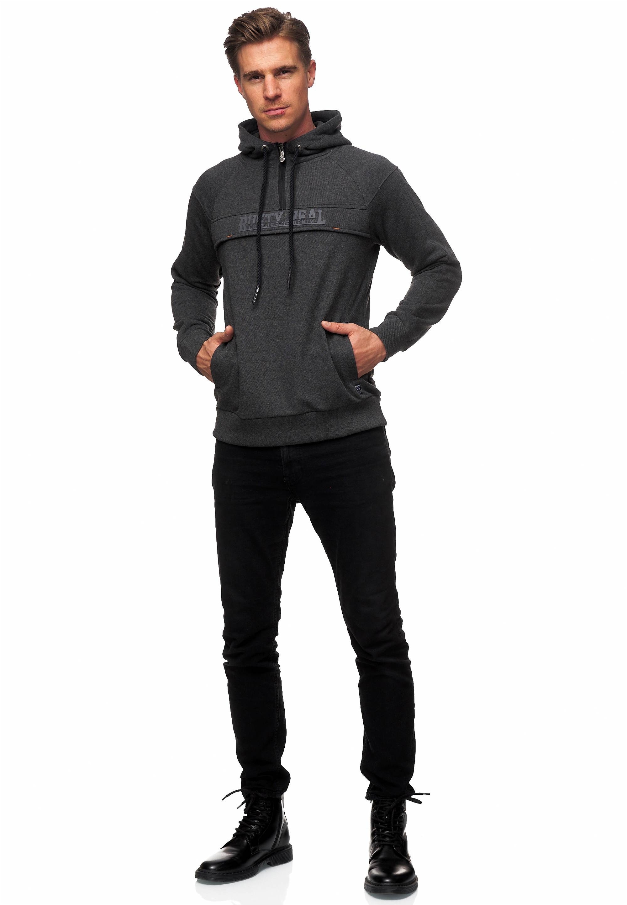 Rusty Neal Kapuzensweatshirt »Hoodie«, mit frontalem Marken-Schriftzug