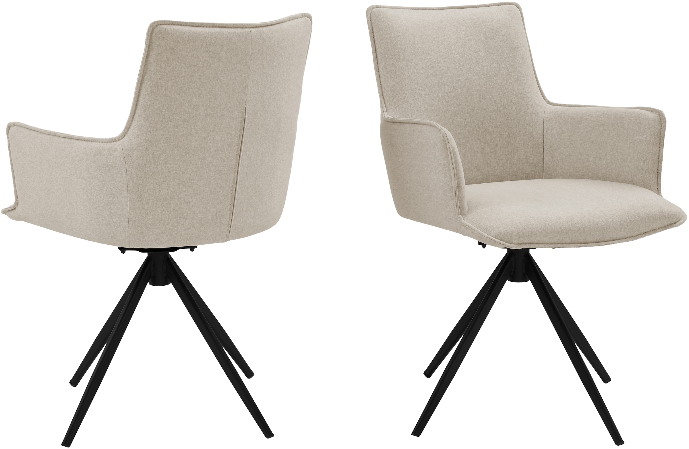 OTTO home Drehstuhl "Amoreve" (Set) 2 Stk.hochwertiger Strukturstoff, ergon günstig online kaufen