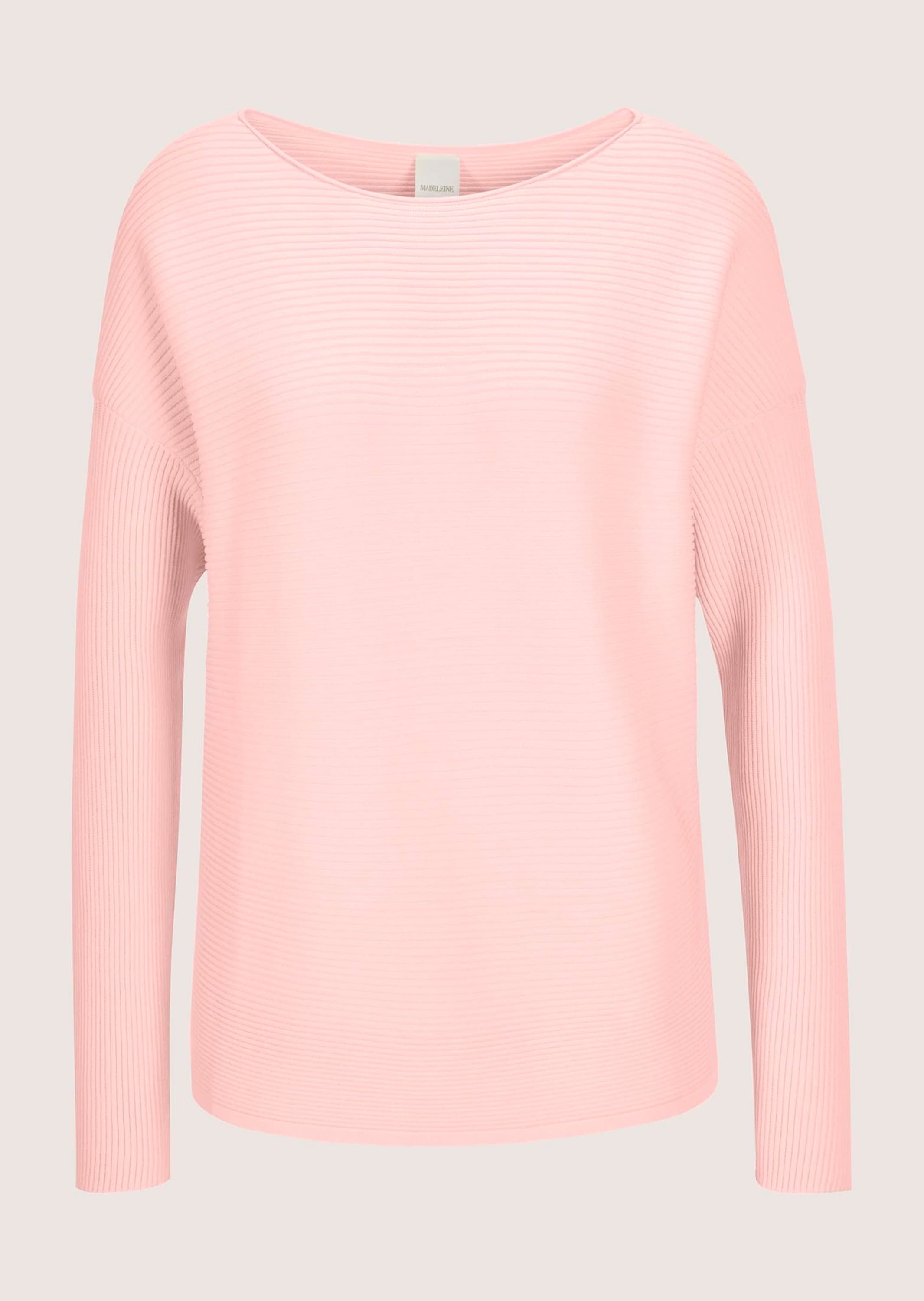 MADELEINE Longpullover "Strickpullover Lässiger Oversized-Pullover mit U-Boot-Ausschnitt"