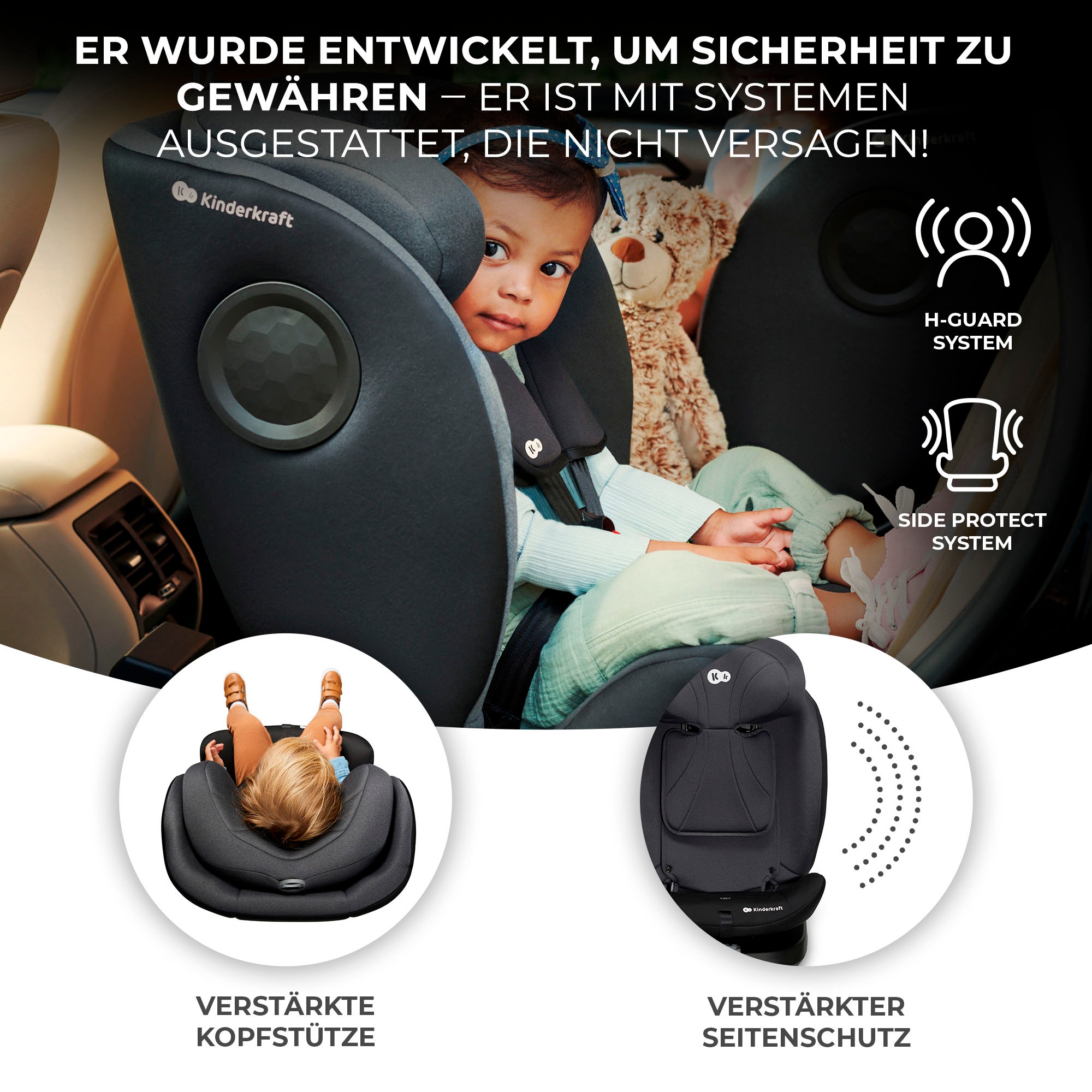 Kinderkraft Autokindersitz »I-360 i-Size« 360° – drehbarer Kindersitz