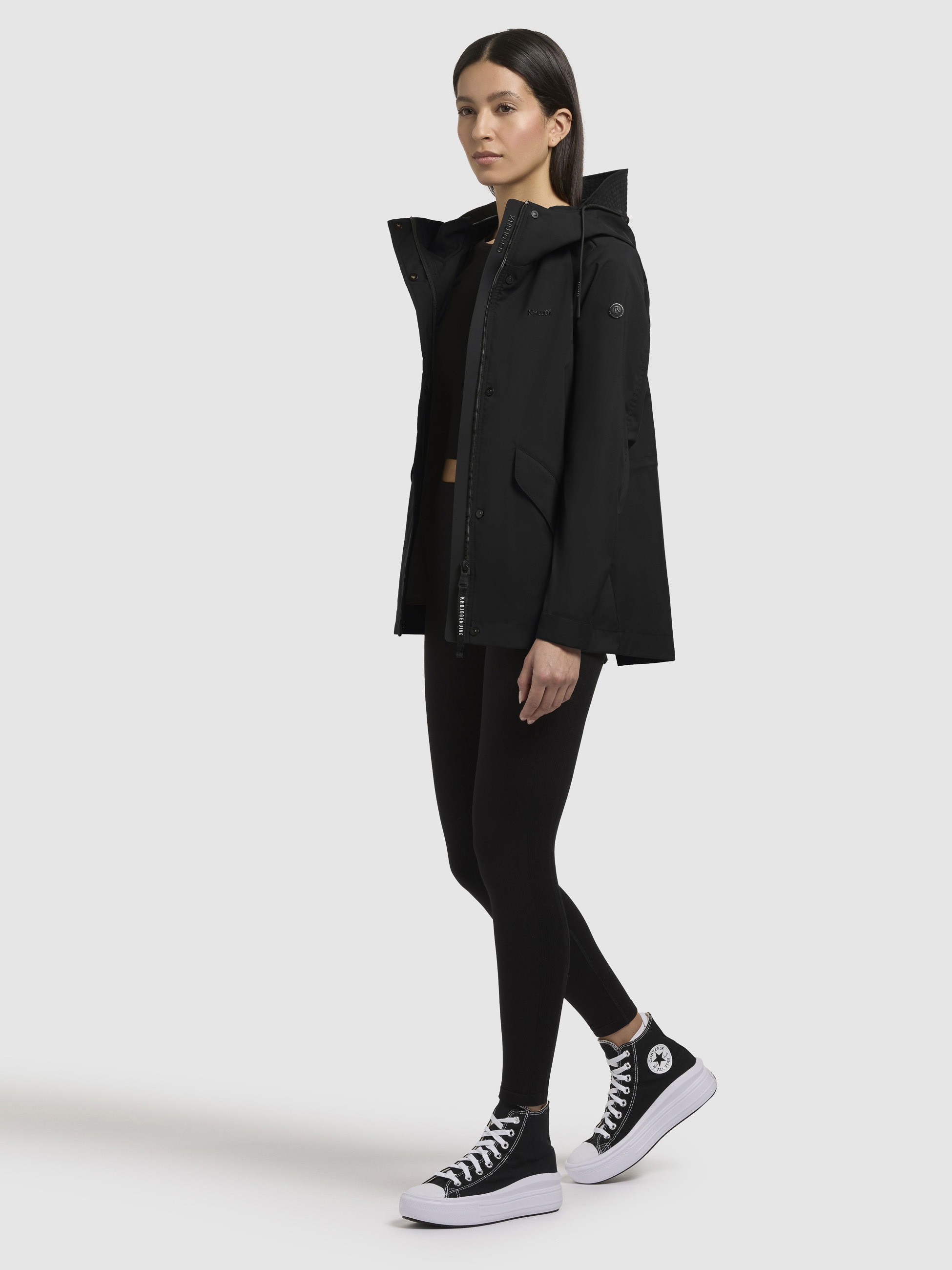 khujo Regenjacke »SANG«, mit Kapuze