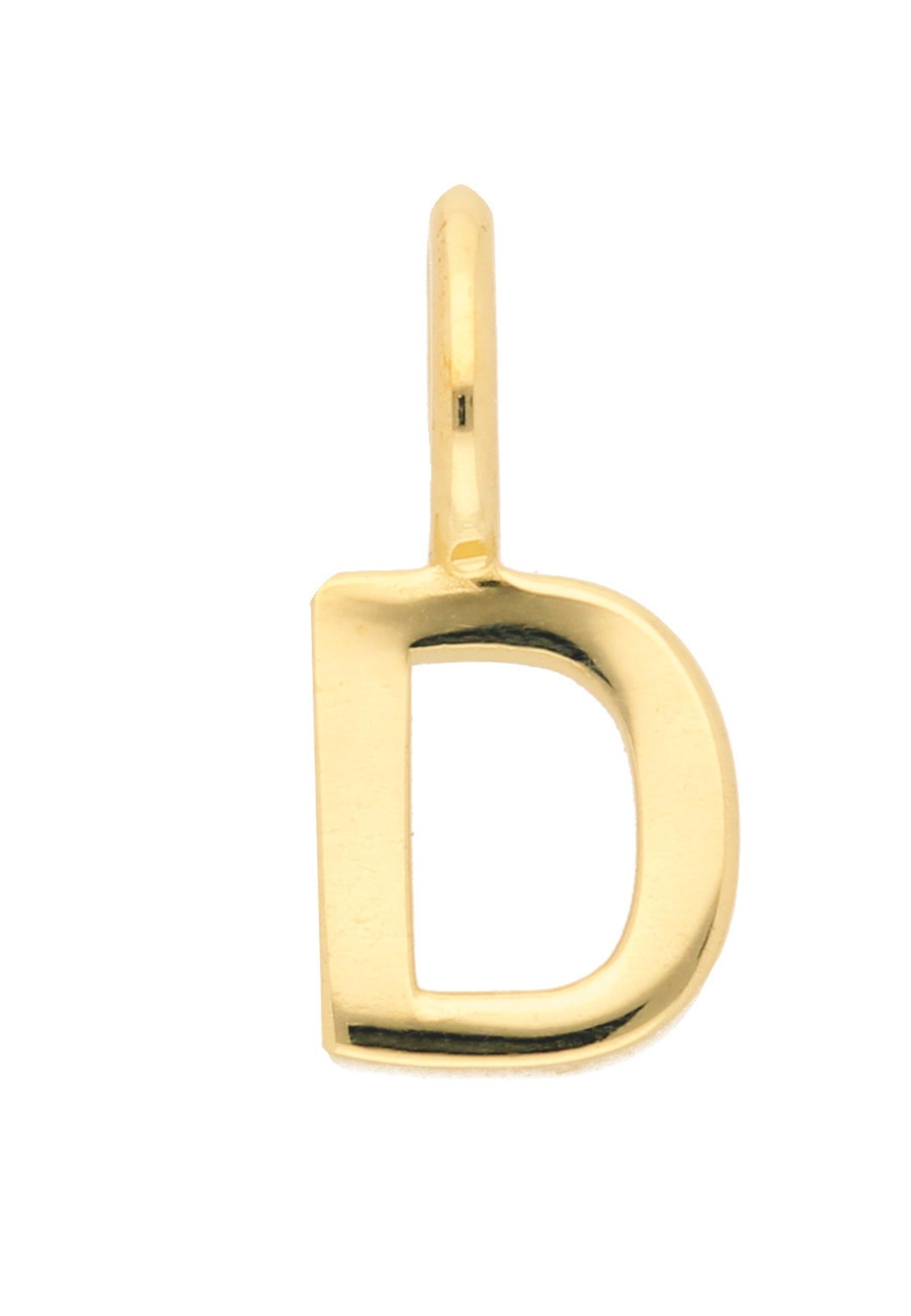 ADELIA ́S Damen Buchstabenanhänger "Damen & Herren 333 Gold Buchstabenanhänger D", Gelbgold 333 Gold, gold, Gelbgold 333, Gold, Schmuckanhänger, für