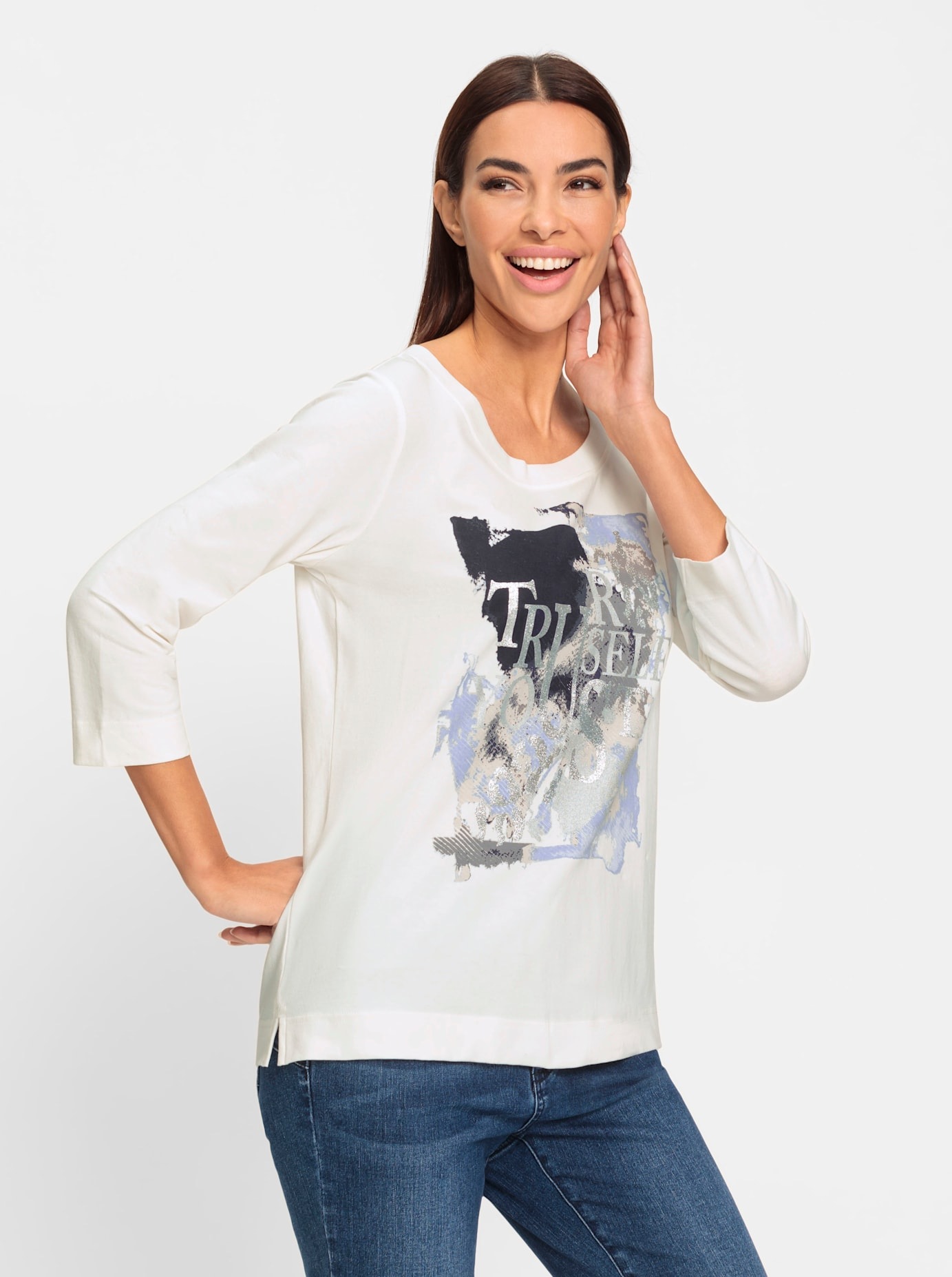 heine 3/4-Arm-Shirt "Shirt" 1 Stk. günstig online kaufen