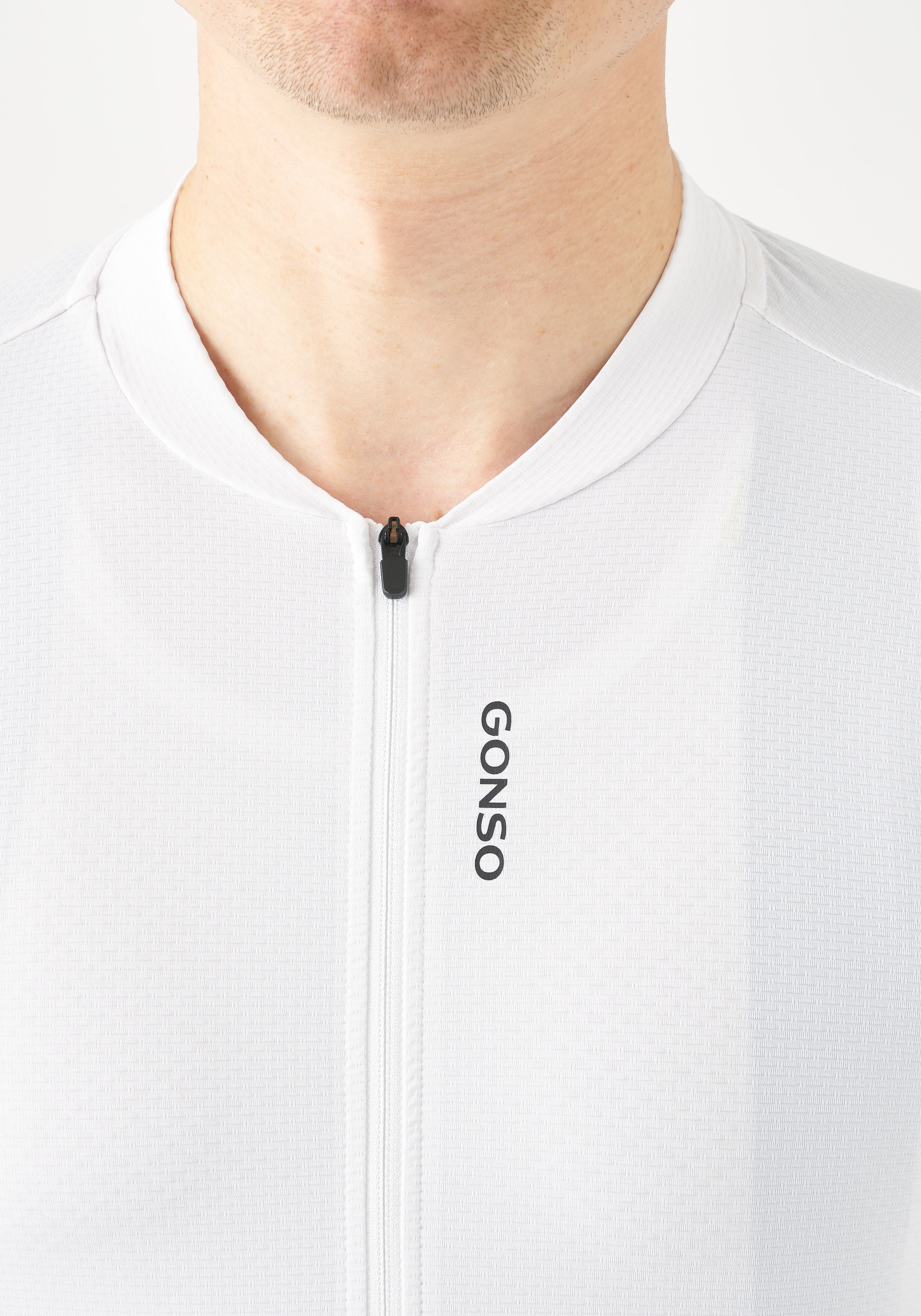 Gonso Radtrikot »SITIVO Jersey Red M« Herren Fahrradtrikot kurzarm, atmungsaktives Trikot mit Rückentasche