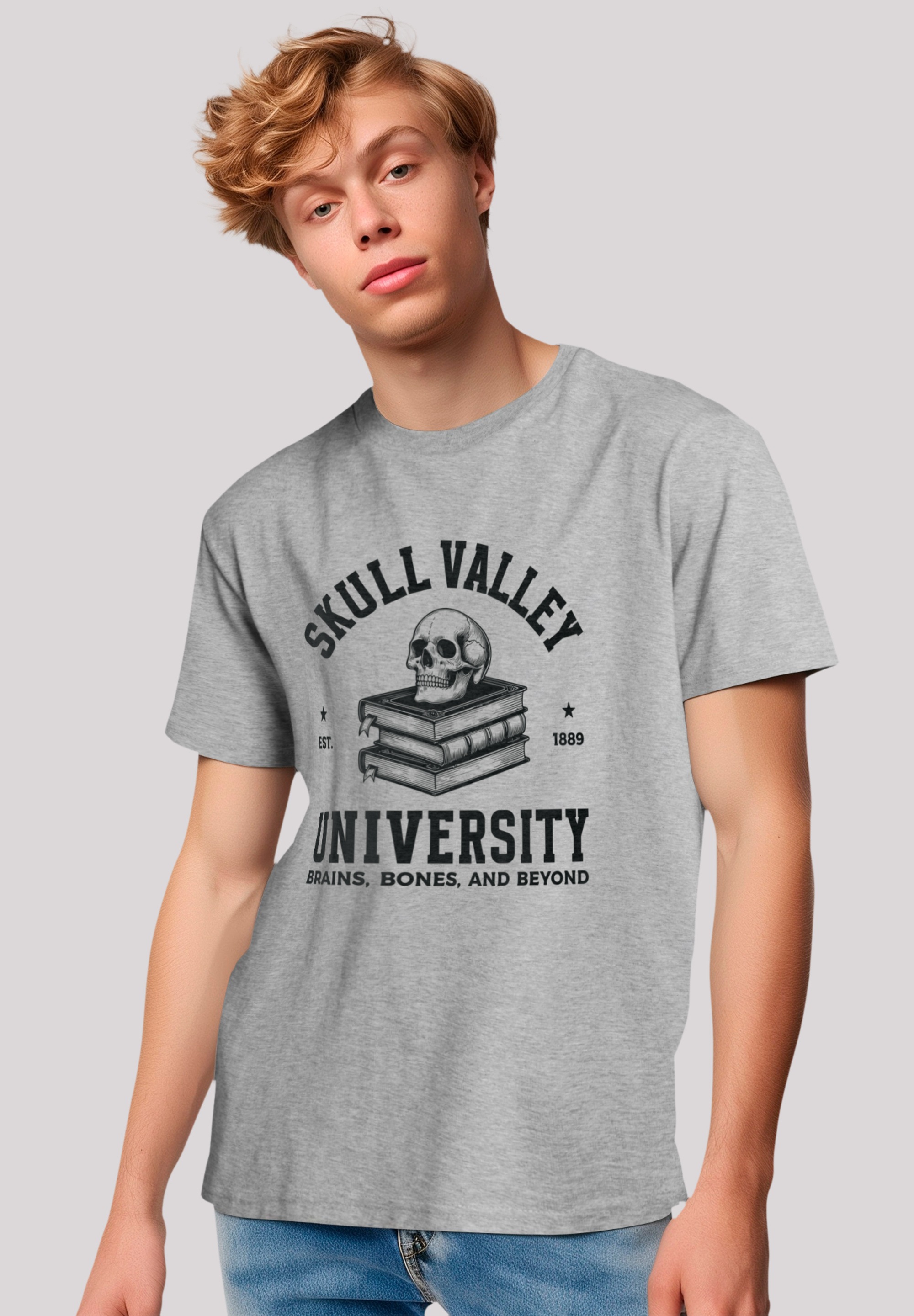 F4NT4STIC T-Shirt "Halloween University skull valley", Premium Qualität, Un günstig online kaufen