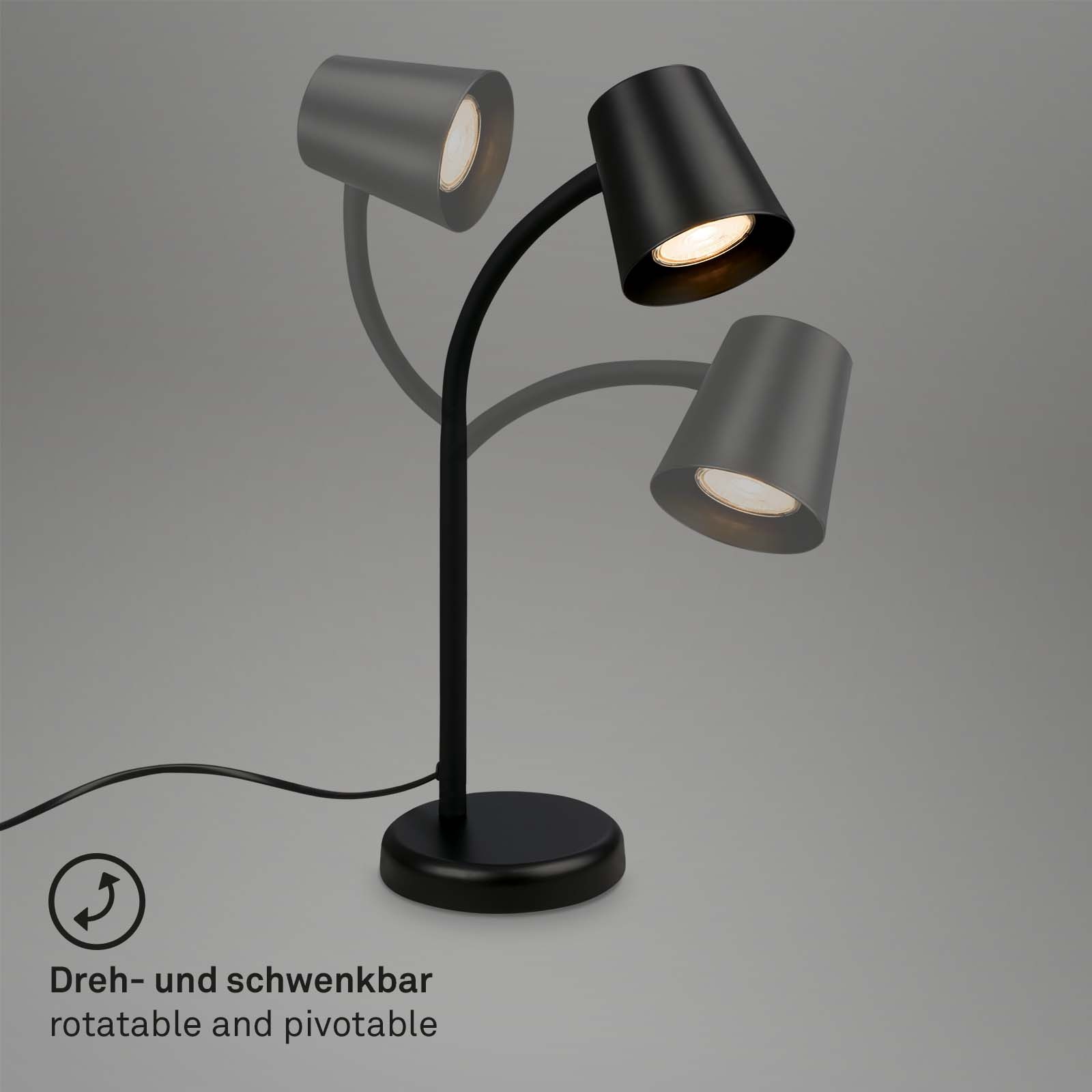 Briloner Leuchten LED Tischleuchte »SKRIVA«, für Leuchtmittel GU10