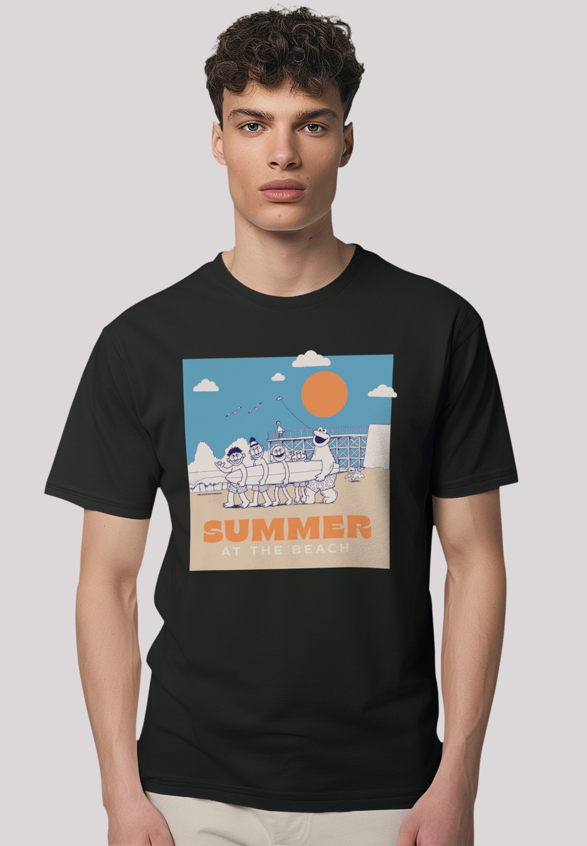 T-Shirt »Sesamstraße Summer at the Beach«, Premium Qualität,Nostalgie, Fernsehserie