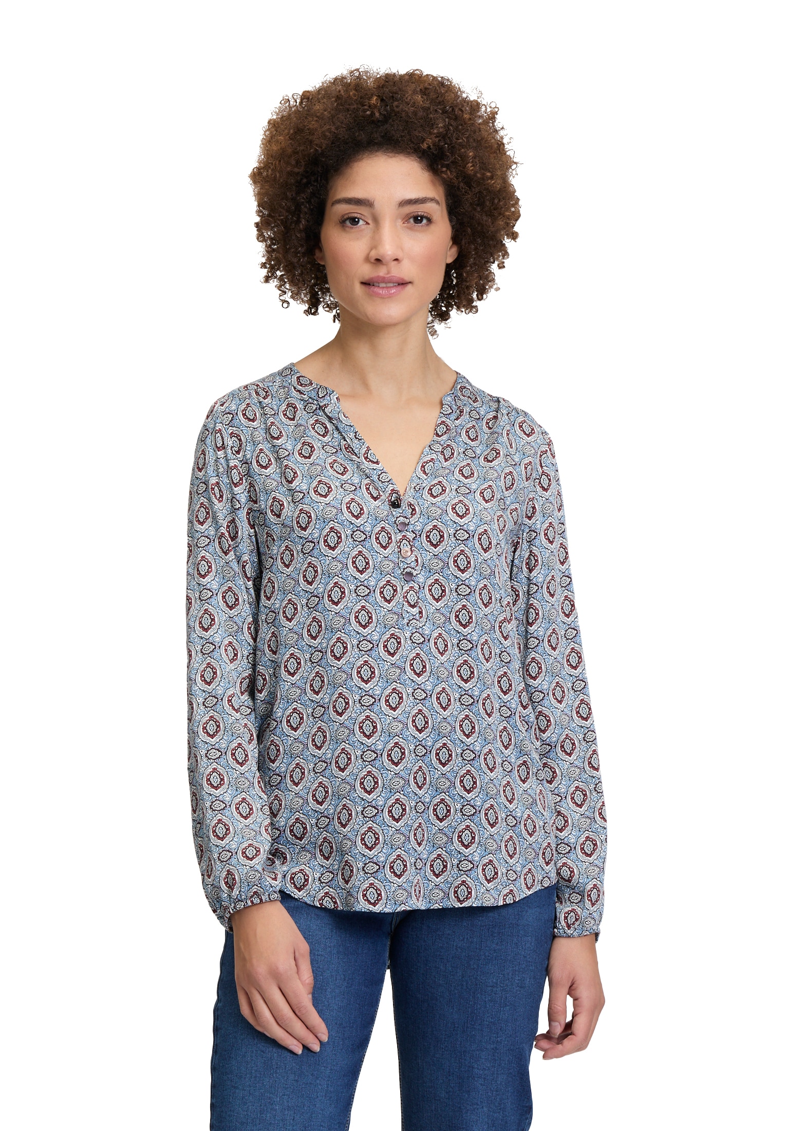 Cartoon Schlupfbluse » Casual-Bluse su Muster«...