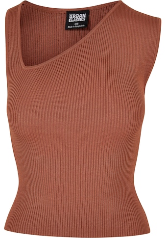 URBAN CLASSICS Marškinėliai »Damen Ladies Rib Knit As...