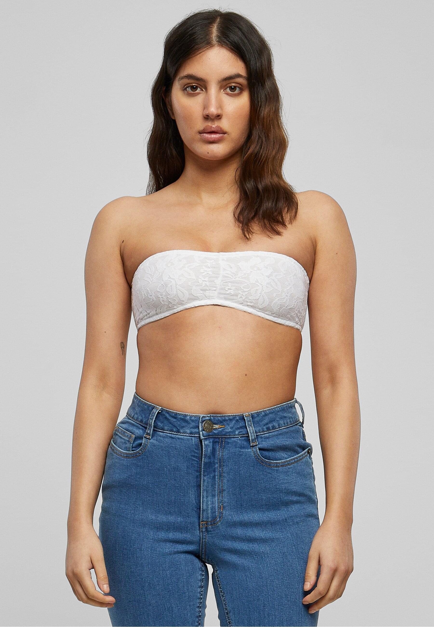 URBAN CLASSICS Sport-BH »Urban Classics Damen Ladies Laces Bandeau«