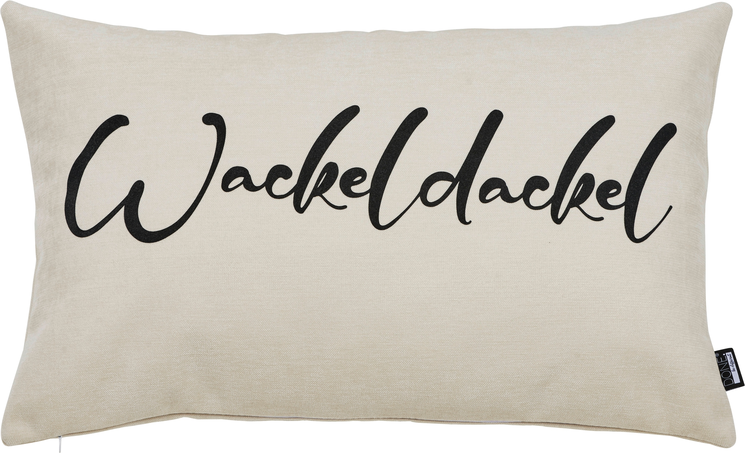done. Dekokissen "WACKELDACKEL" Extra weiche Haptik
