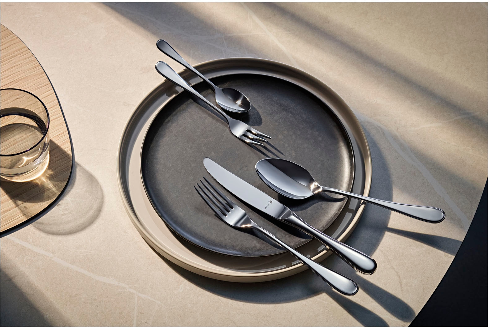 WMF Besteck-Set »Kent Plus«, (Set, 66 tlg.), ergonomisch, Cromargan protect
