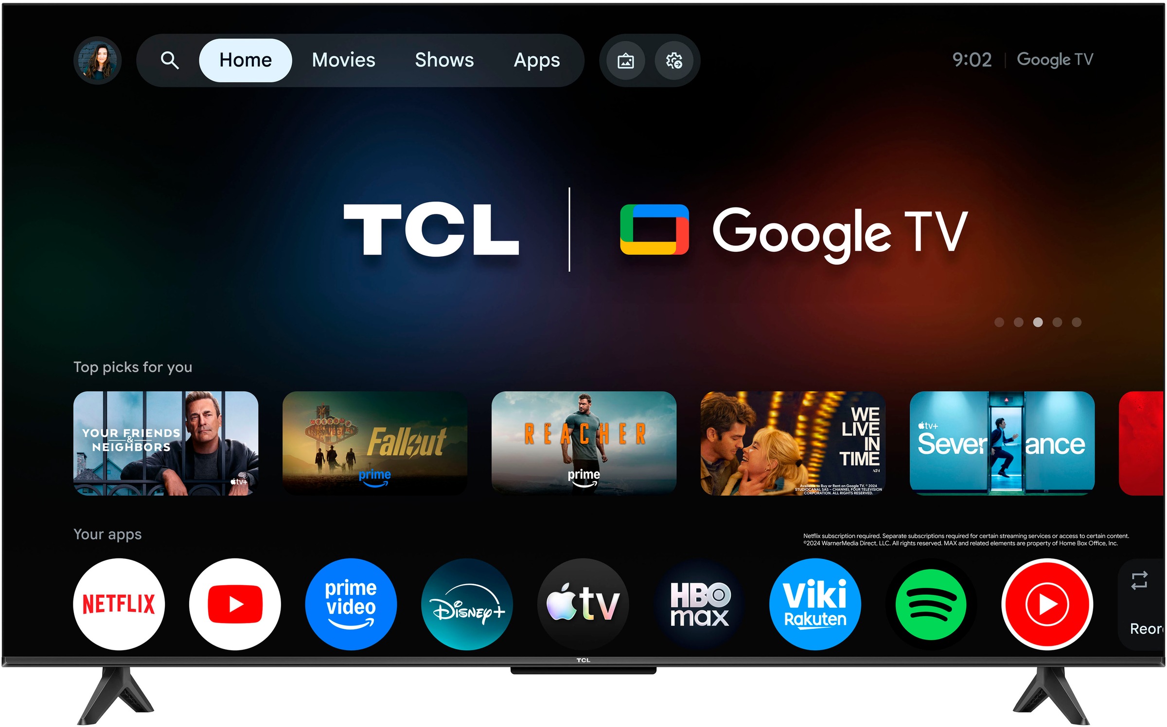 TCL QLED-Fernseher »50T61DX1« 126 cm/50 ″ Smart-TV