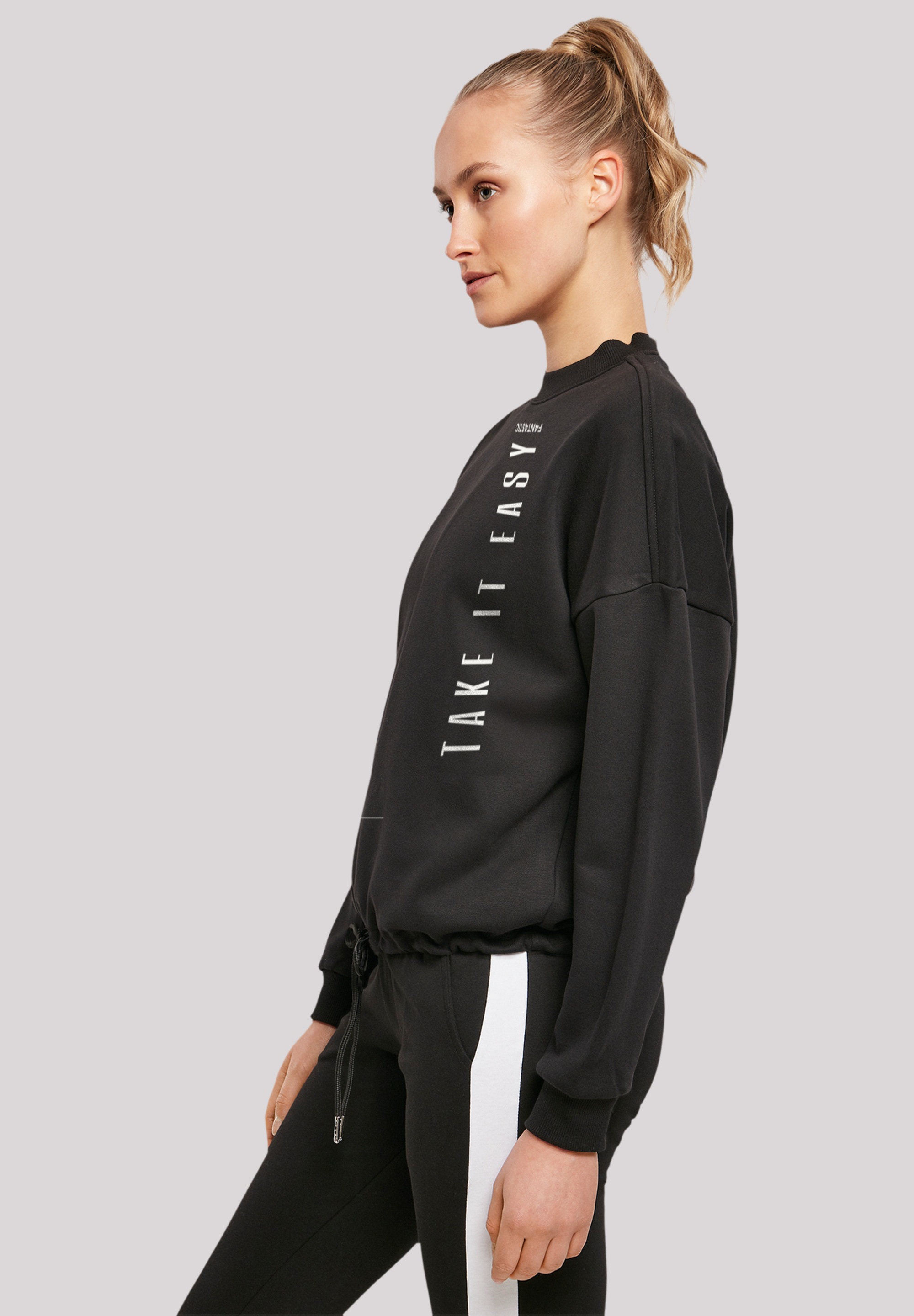 F4NT4STIC Sweatshirt »Take It Easy«, Print