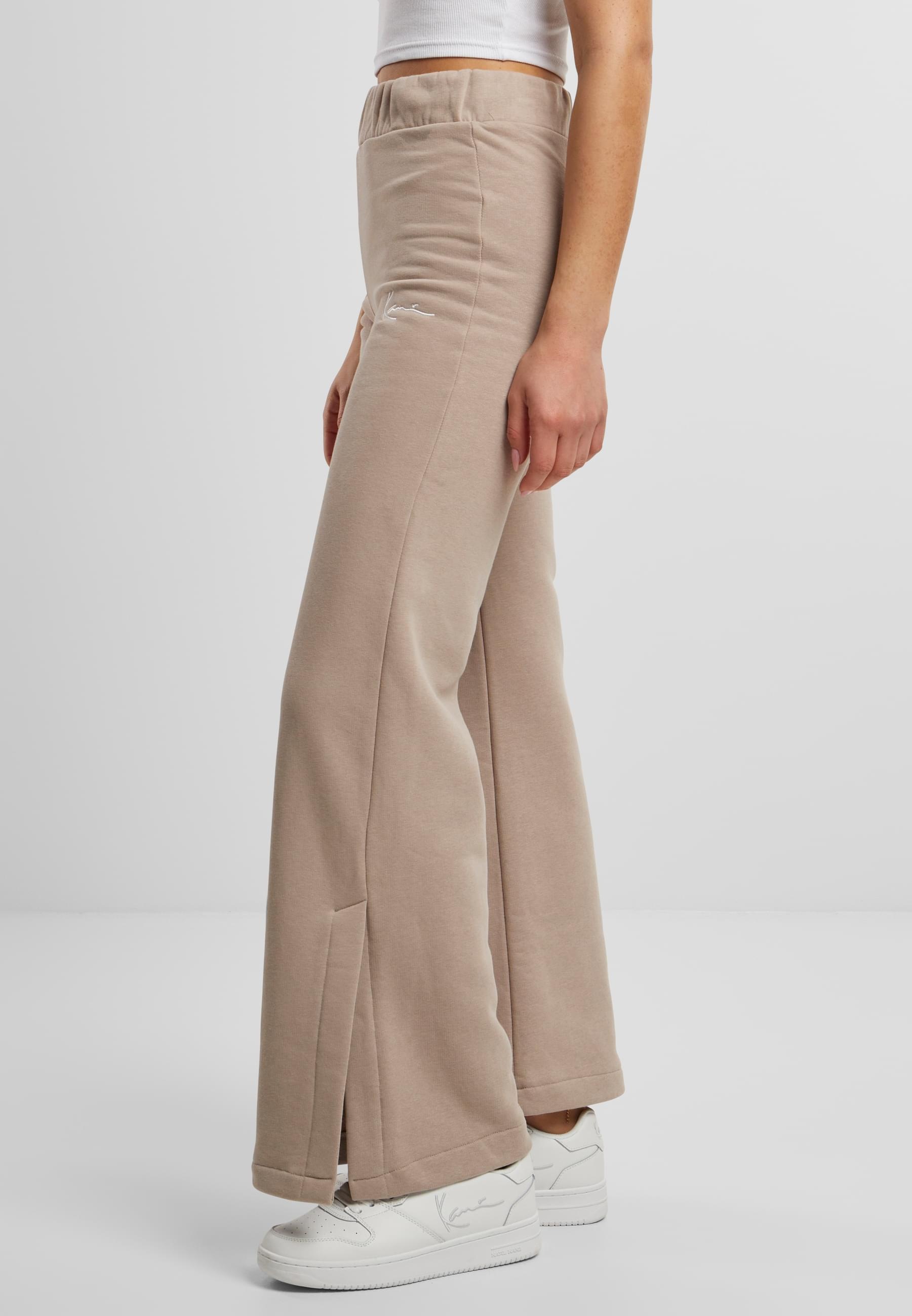 Karl Kani Stoffhose »Karl Kani Damen KW221-072-1 Small Signature Slit Wide Leg Pants«, (1 tlg.)