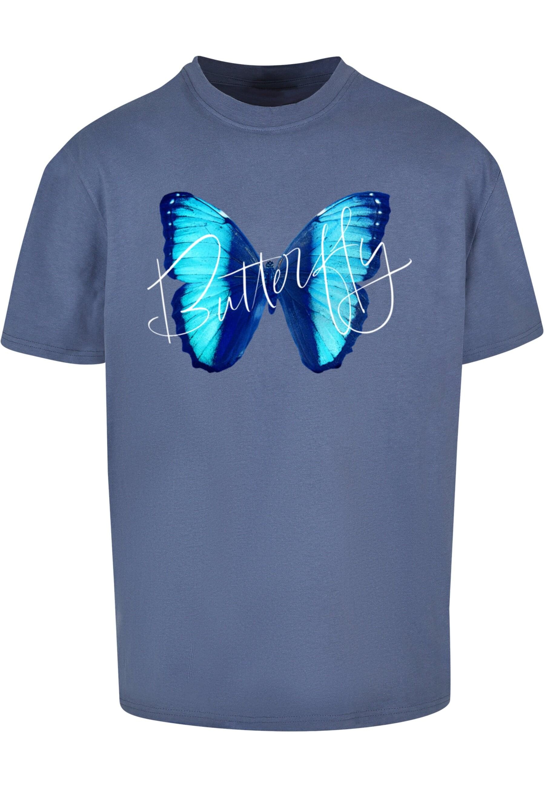 Merchcode T-Shirt "Merchcode Herren Butterfly Blue Heavy Oversized Tee" 1 S günstig online kaufen