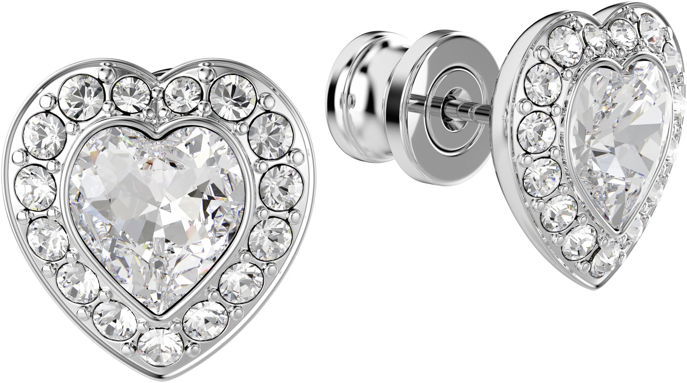 Swarovski Paar Ohrstecker »Schmuck Geschenk Ariana Grande Ohrringe Herz, 5720859«, mit Swarovski® Kristall