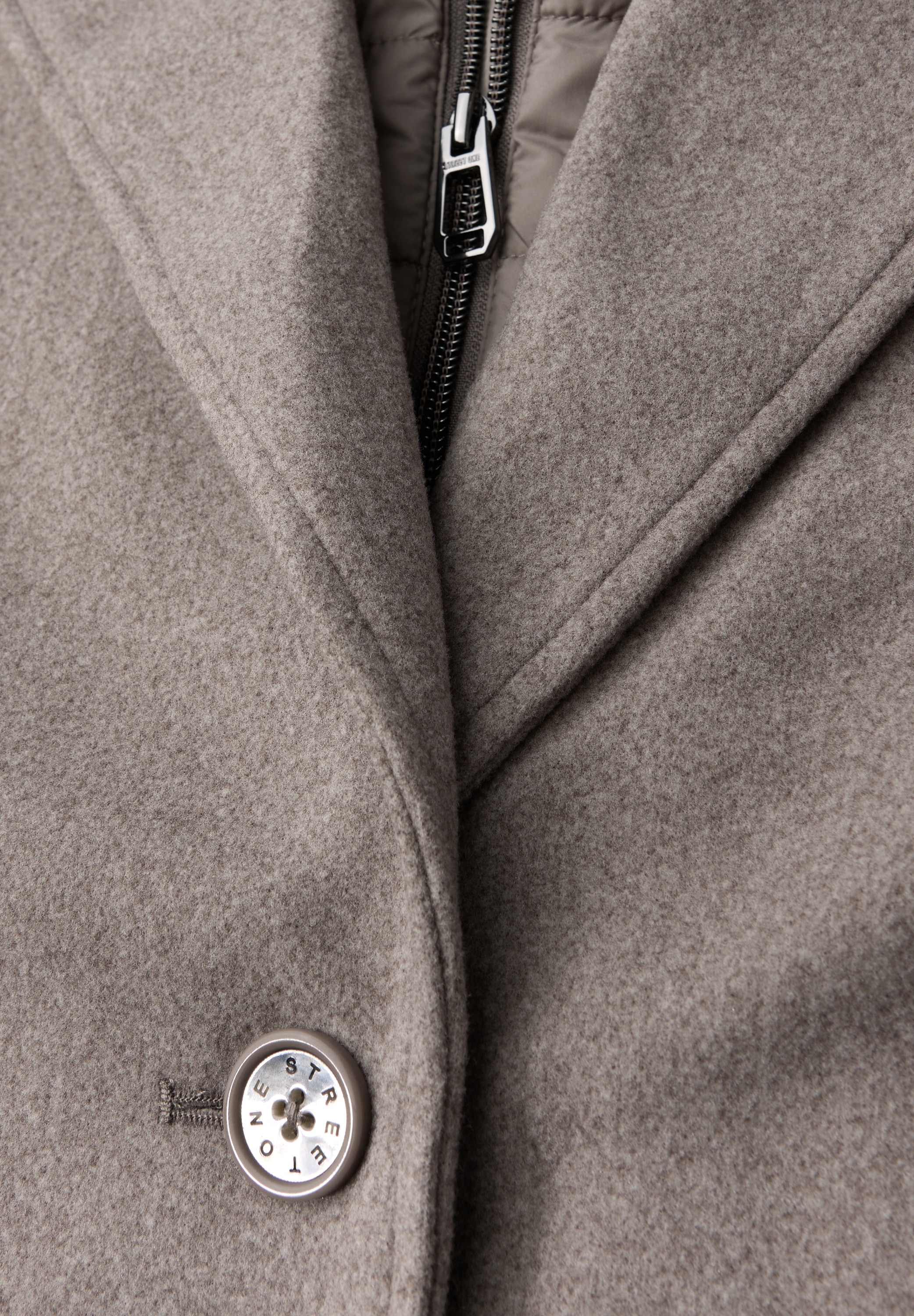 STREET ONE Langmantel , mit Kapuze mit Tunnelzugband
