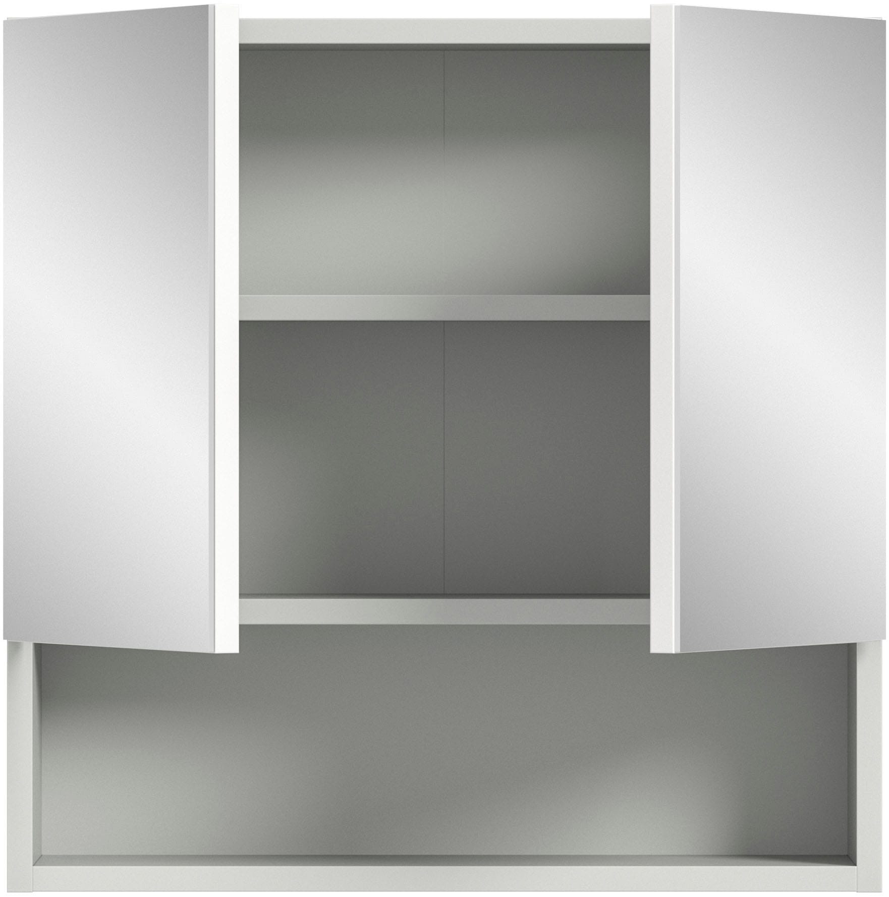 welltime Spiegelschrank »Calcio, Breite 55 cm, 2 Spiegeltüren, 1 Einlegboden, 3 Fächer«, Badschrank, Bad-Möbel, Badezimmer