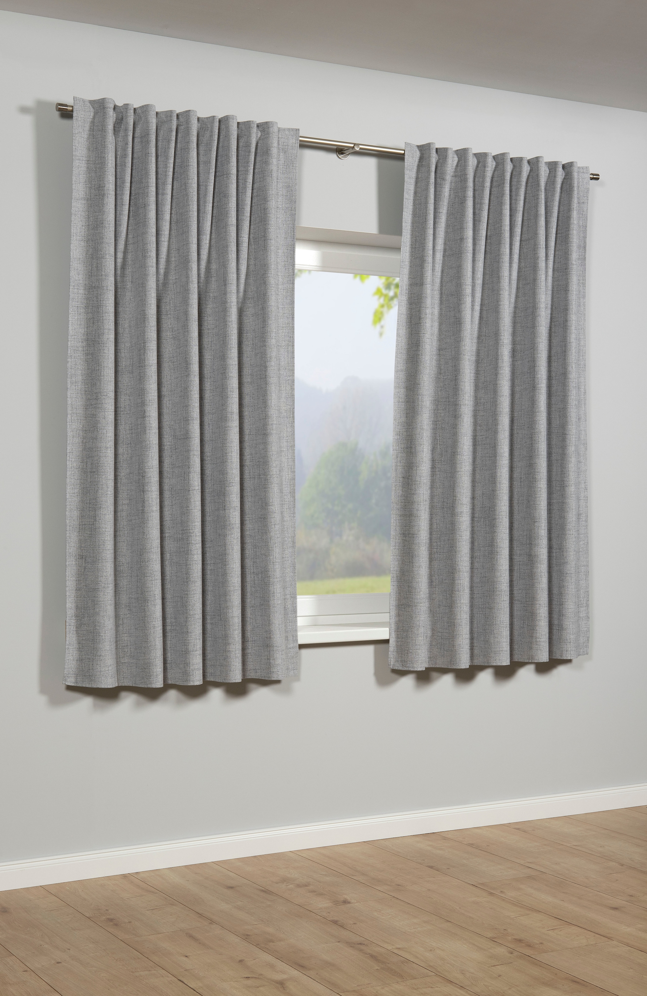 Sehlbach Gardine "Schal Blackout Struktur" Schlaufen 1 Stk. tlg. mit Gardin günstig online kaufen